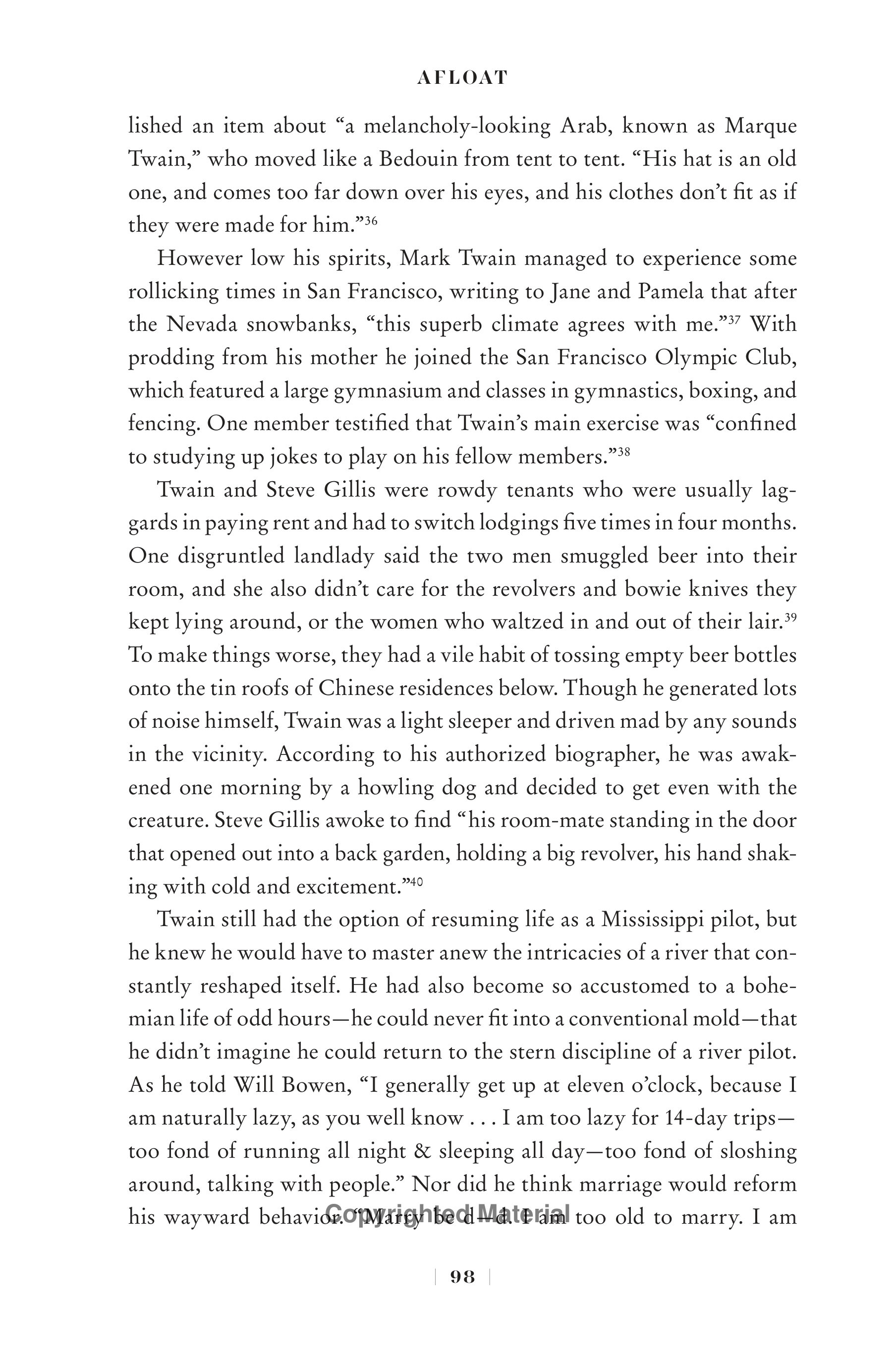 Professional Historians Mark Twain Biography by Ron Chernow — page 119