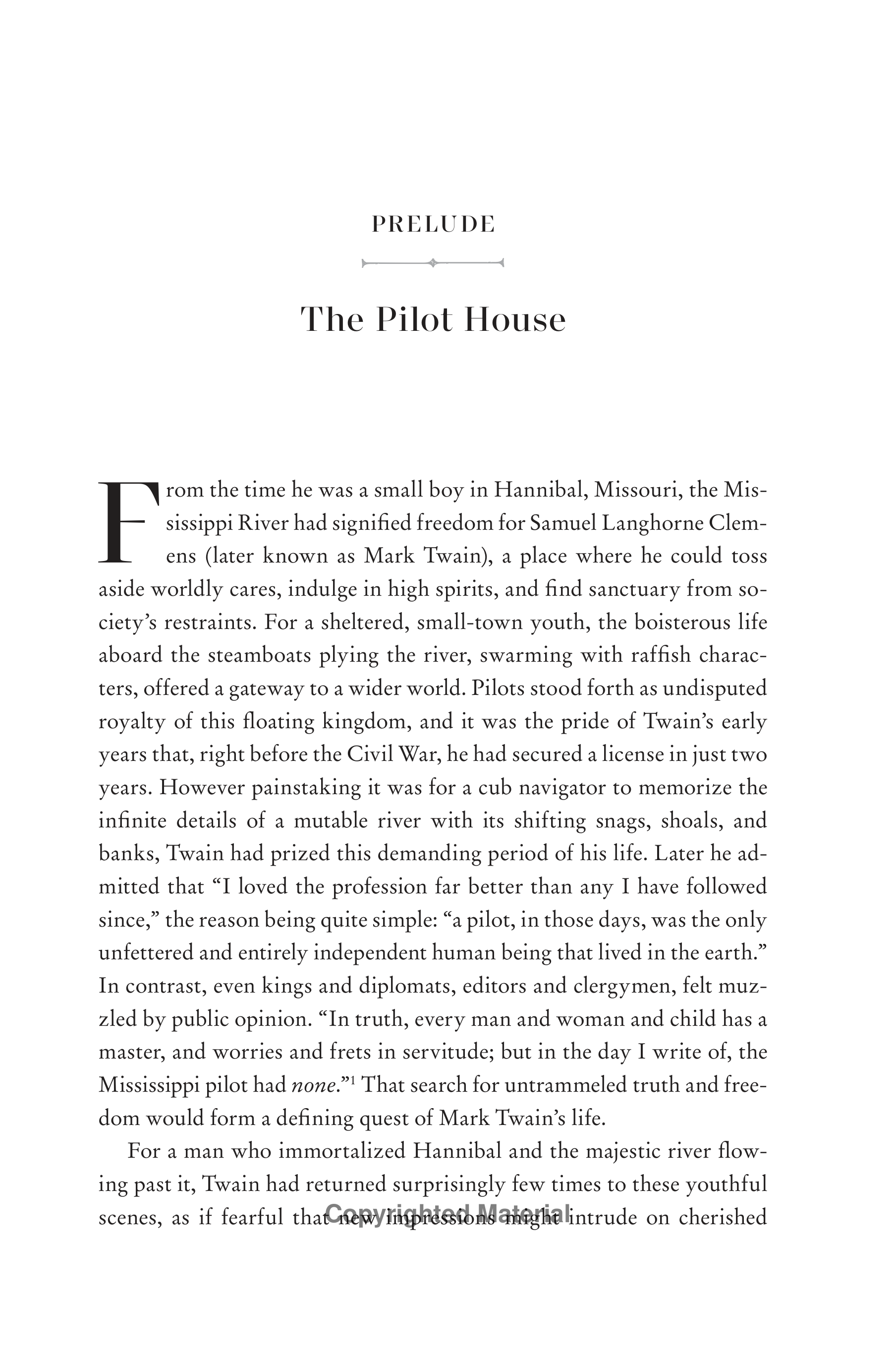 Professional Historians Mark Twain Biography by Ron Chernow — page 12