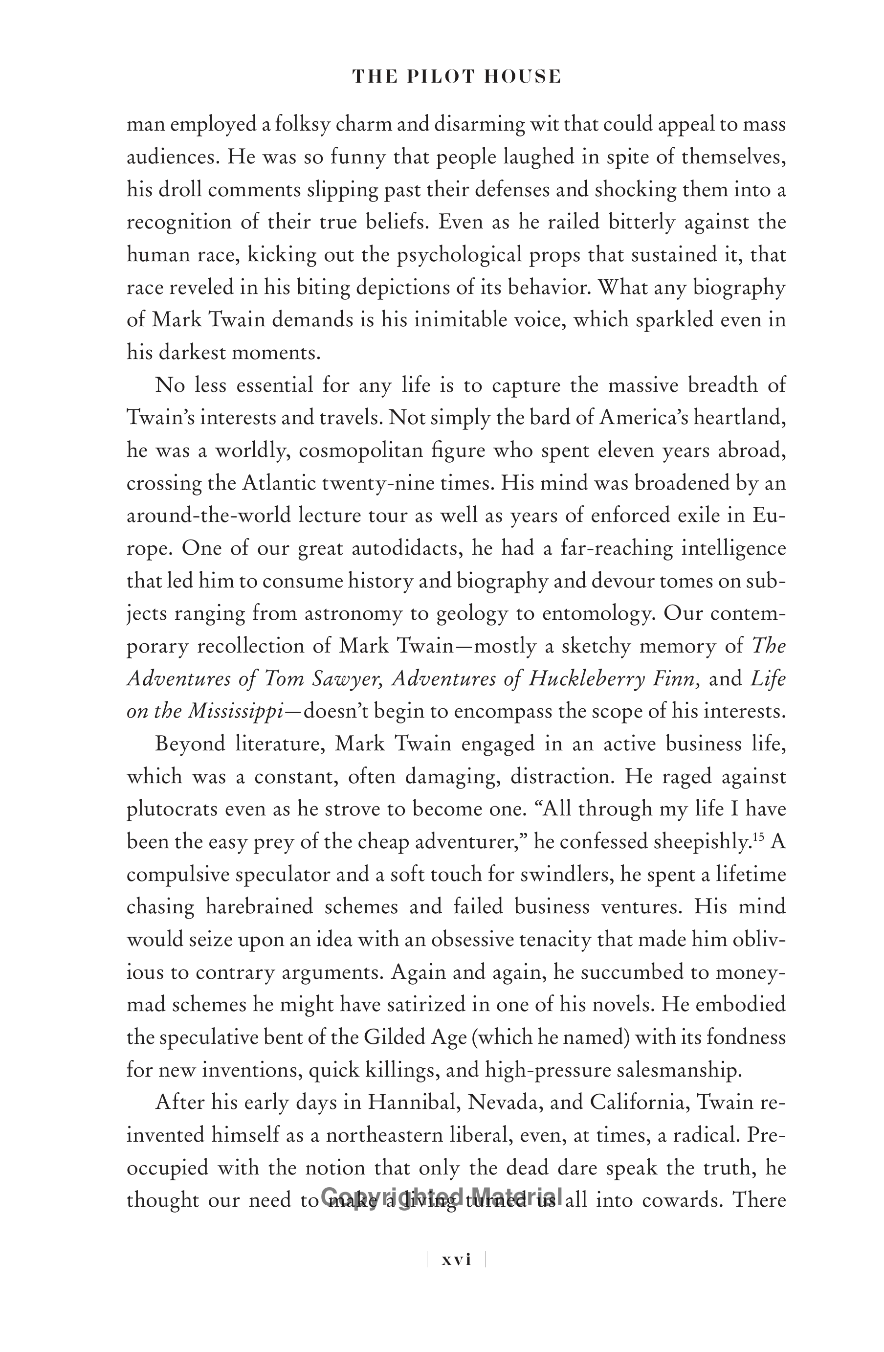 Professional Historians Mark Twain Biography by Ron Chernow — page 17