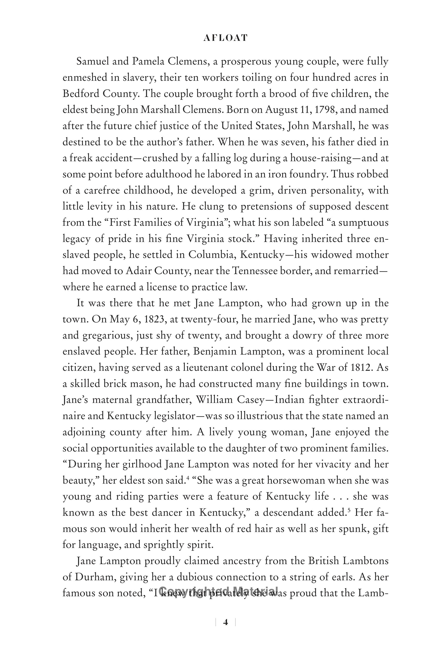 Professional Historians Mark Twain Biography by Ron Chernow — page 25