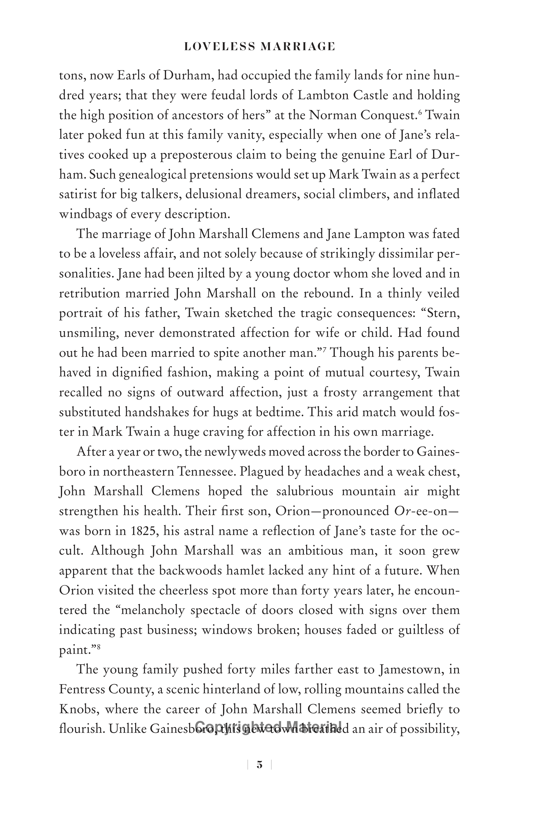 Professional Historians Mark Twain Biography by Ron Chernow — page 26