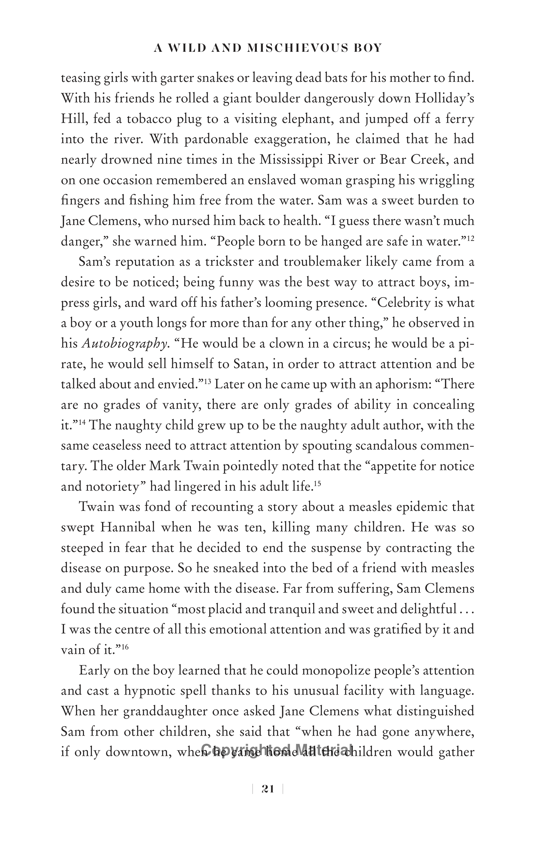 Professional Historians Mark Twain Biography by Ron Chernow — page 42