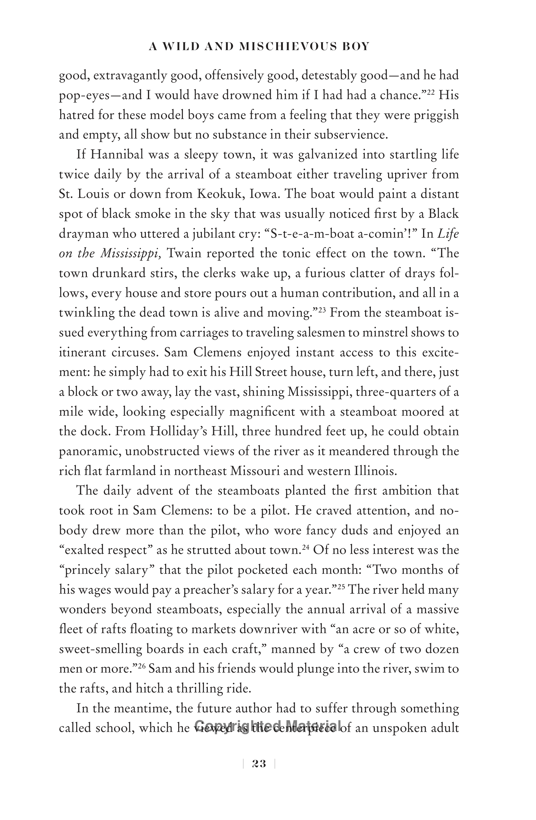 Professional Historians Mark Twain Biography by Ron Chernow — page 44