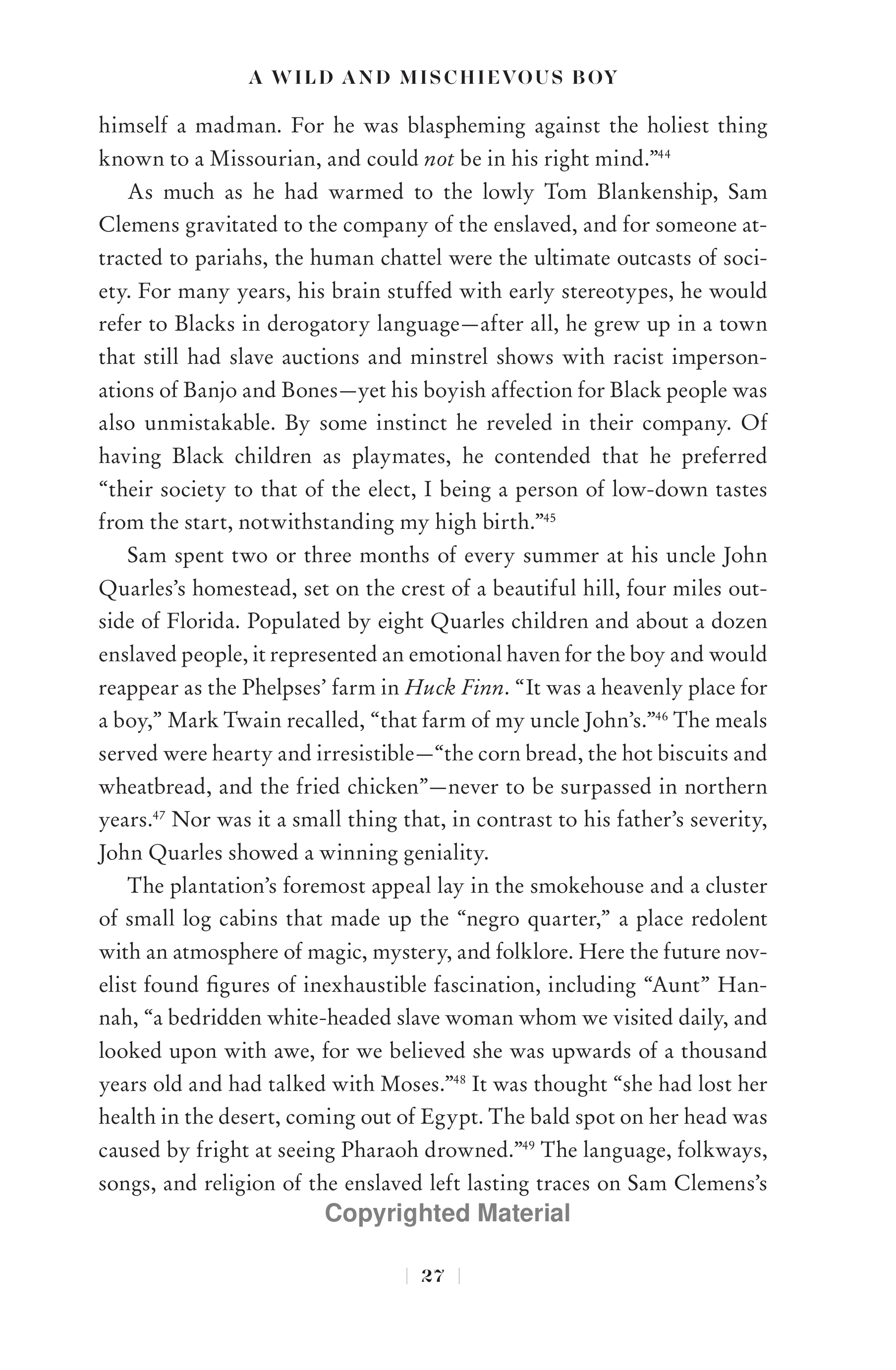 Professional Historians Mark Twain Biography by Ron Chernow — page 48