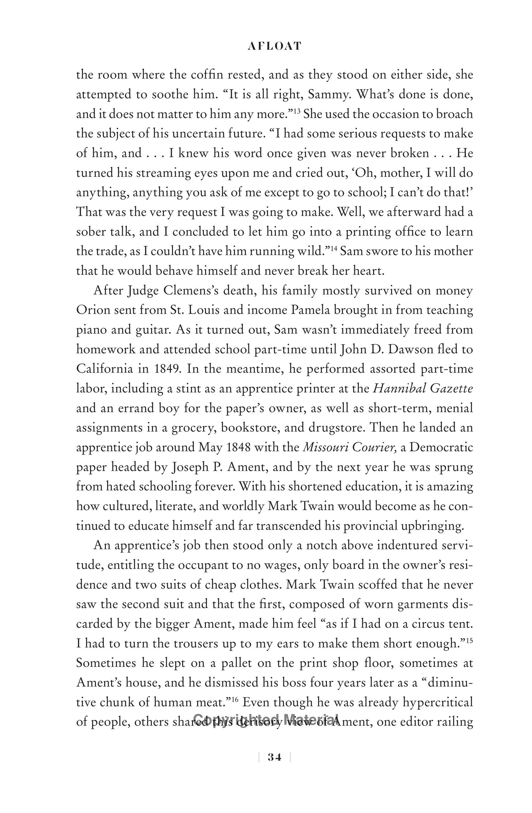 Professional Historians Mark Twain Biography by Ron Chernow — page 55