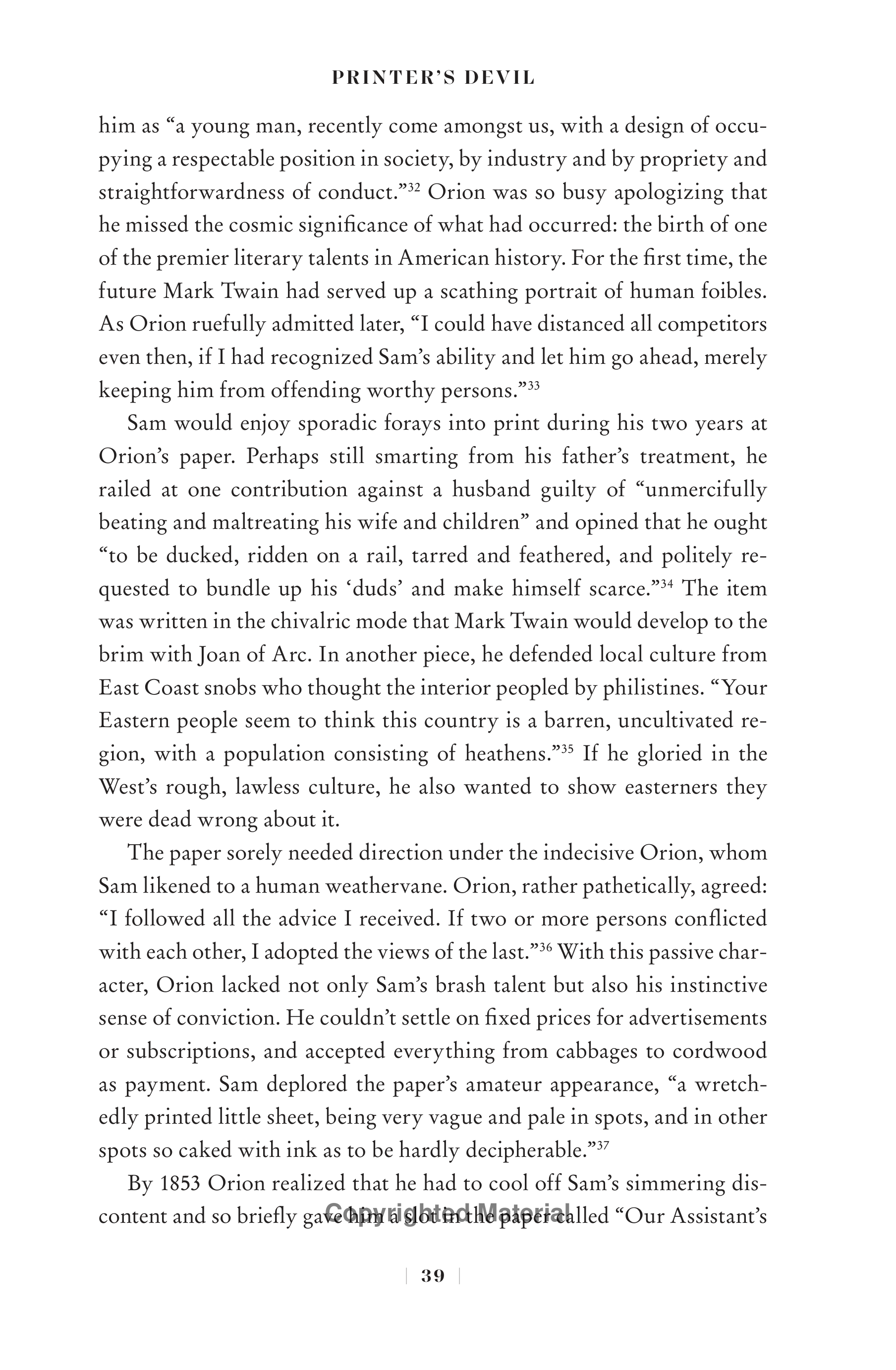 Professional Historians Mark Twain Biography by Ron Chernow — page 60