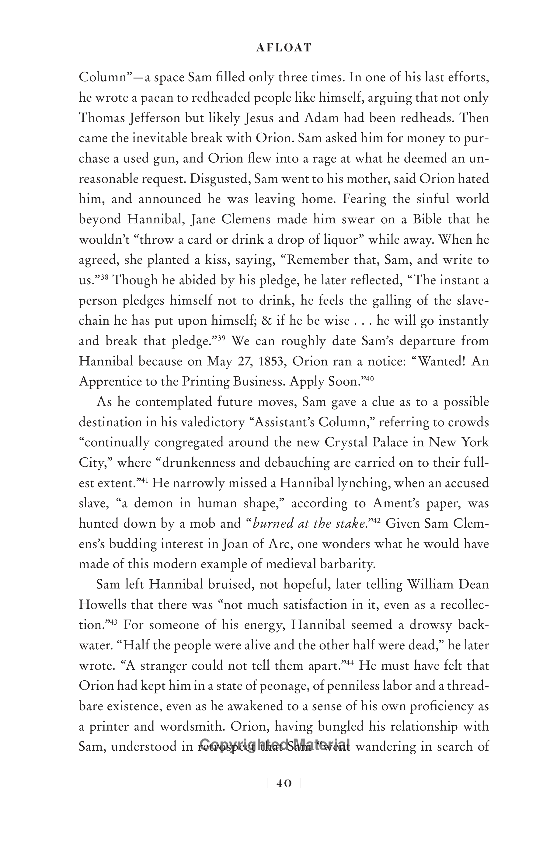 Professional Historians Mark Twain Biography by Ron Chernow — page 61