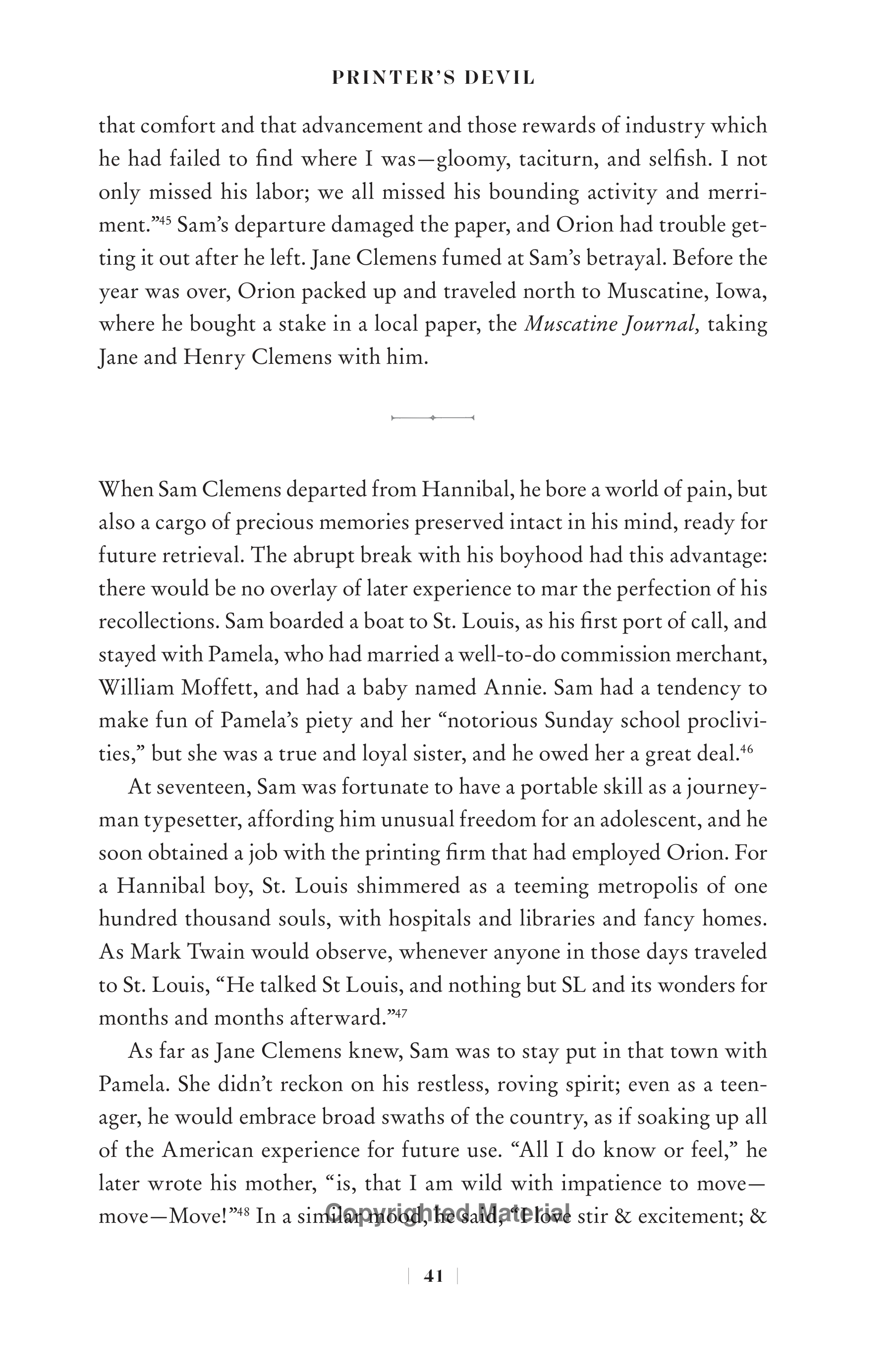 Professional Historians Mark Twain Biography by Ron Chernow — page 62