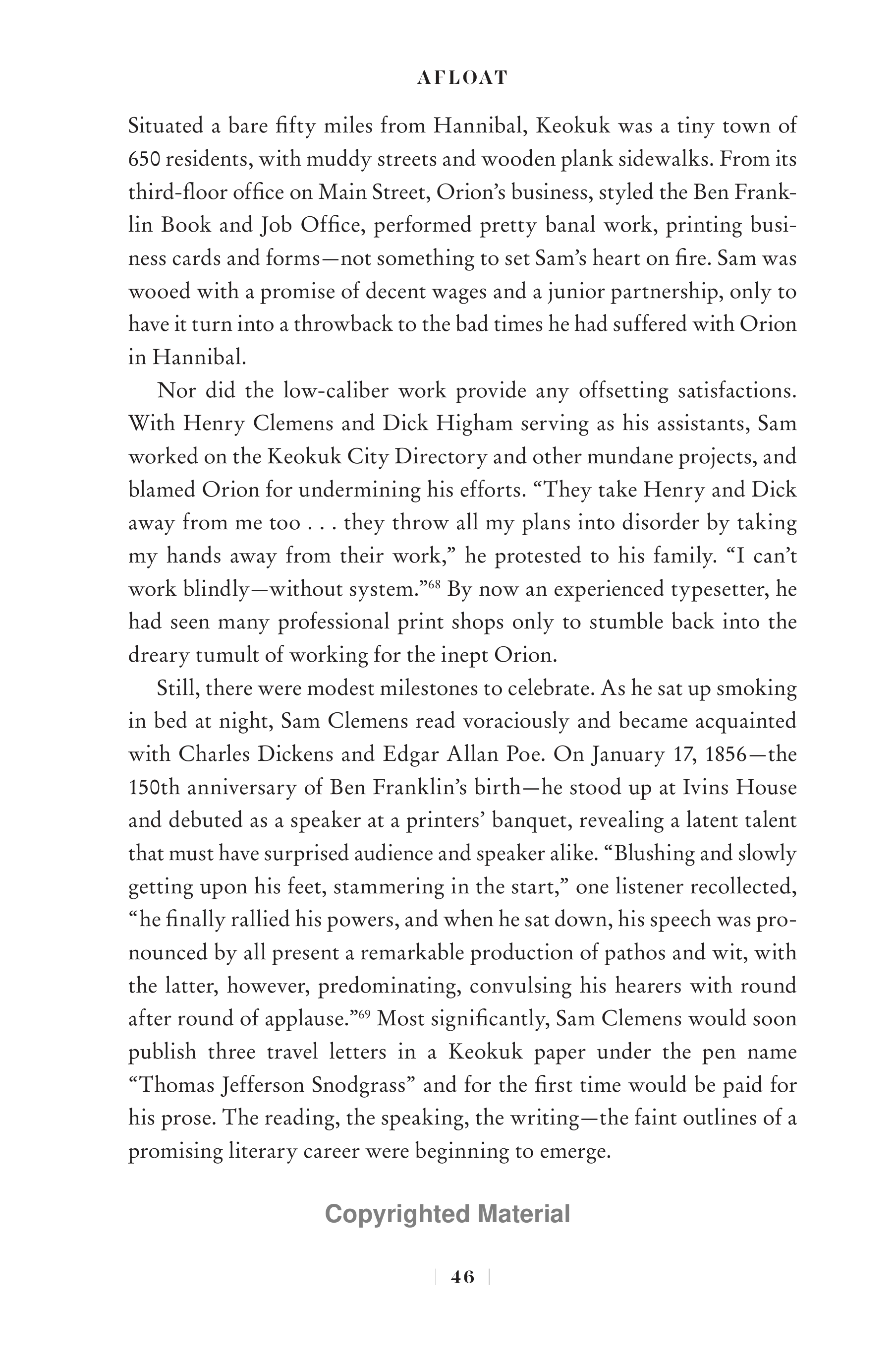 Professional Historians Mark Twain Biography by Ron Chernow — page 67