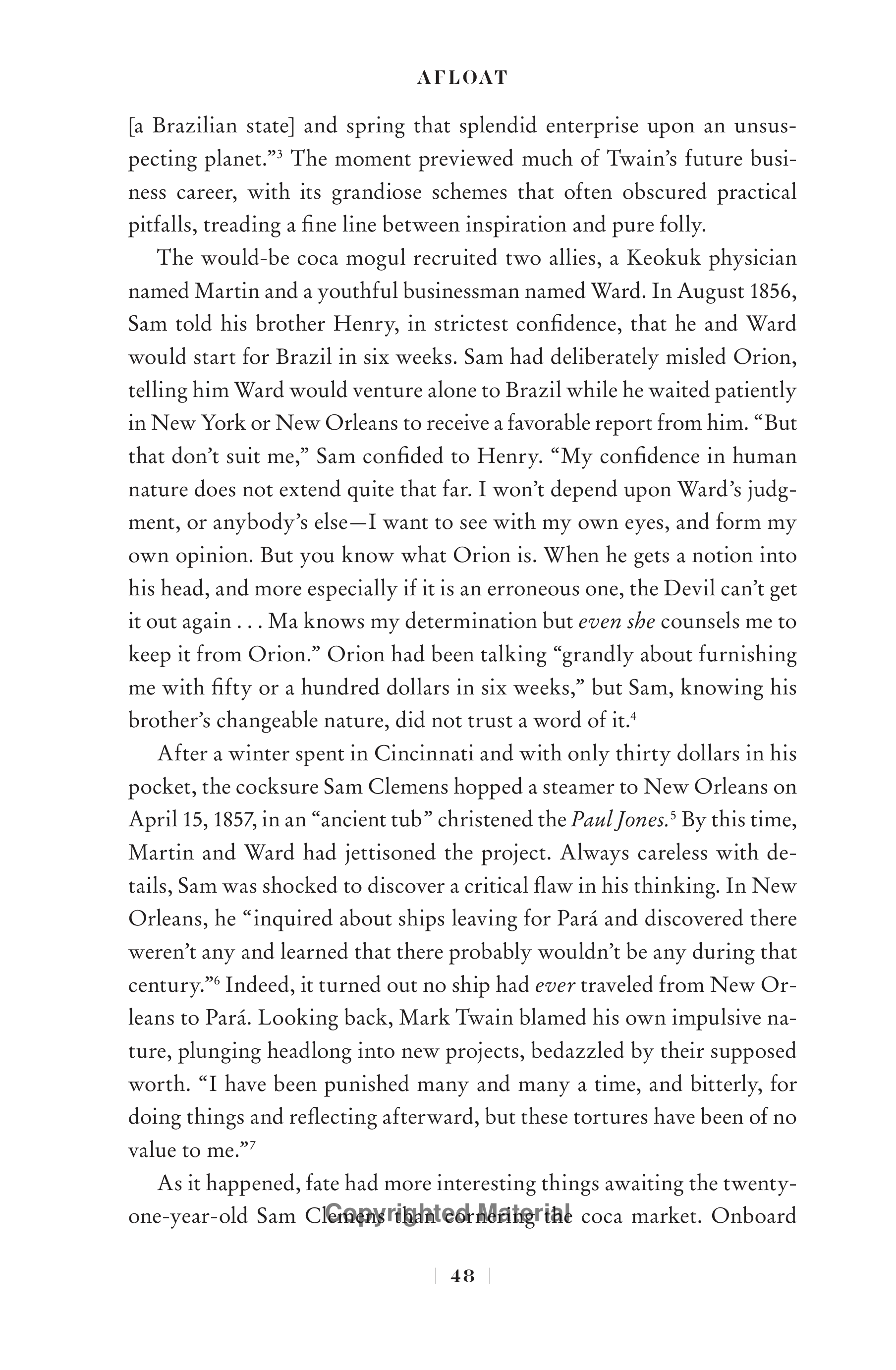 Professional Historians Mark Twain Biography by Ron Chernow — page 69