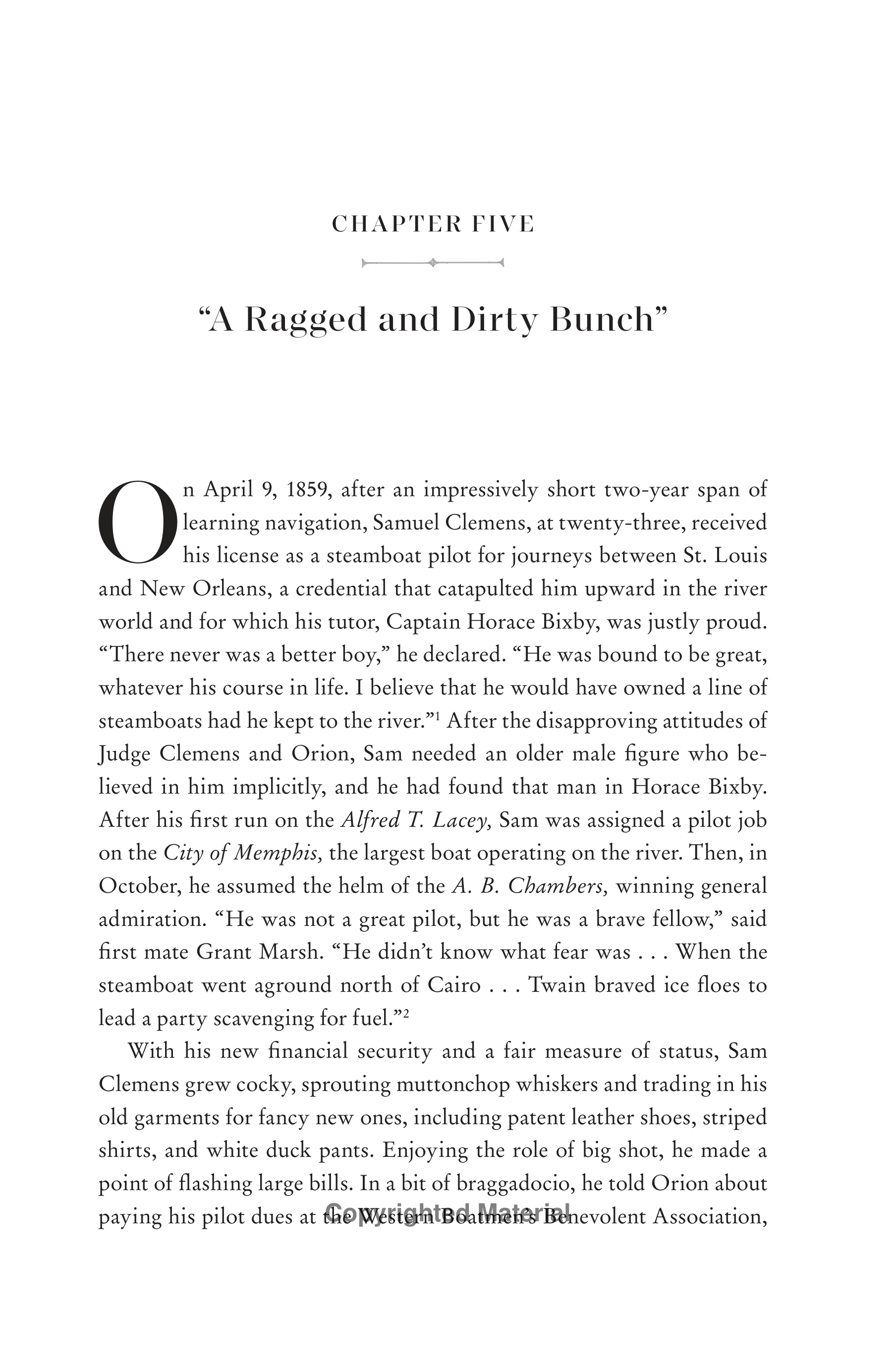 Professional Historians Mark Twain Biography by Ron Chernow — page 82