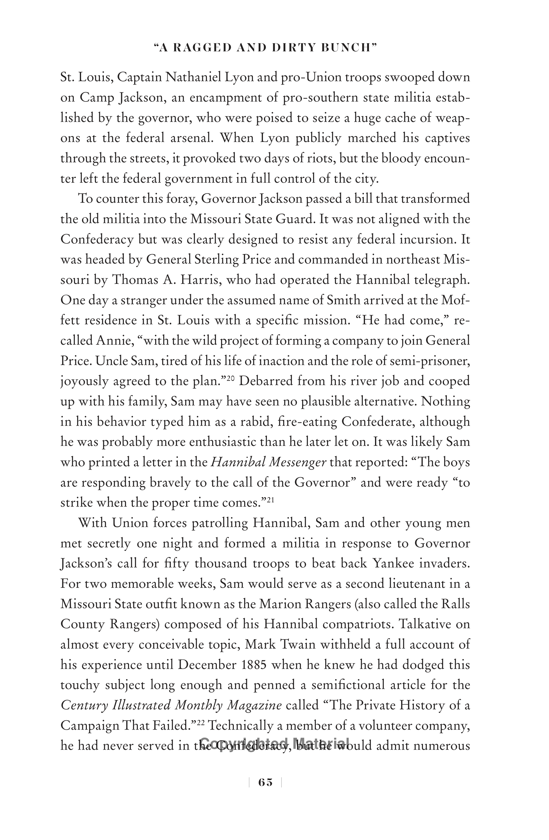 Professional Historians Mark Twain Biography by Ron Chernow — page 86
