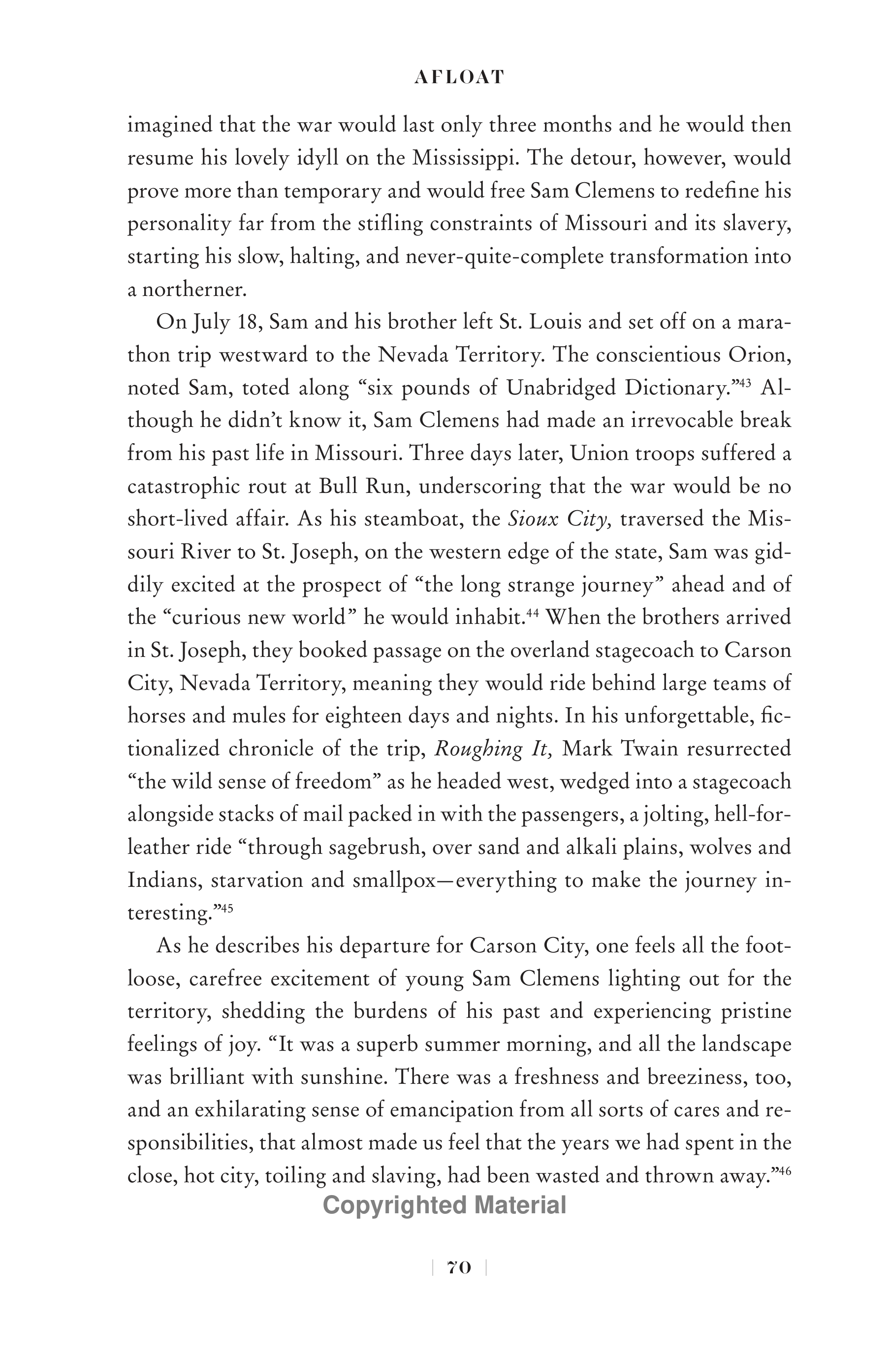 Professional Historians Mark Twain Biography by Ron Chernow — page 91