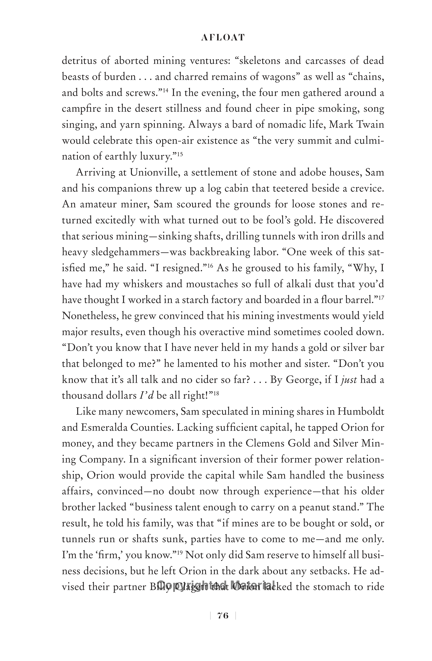 Professional Historians Mark Twain Biography by Ron Chernow — page 97