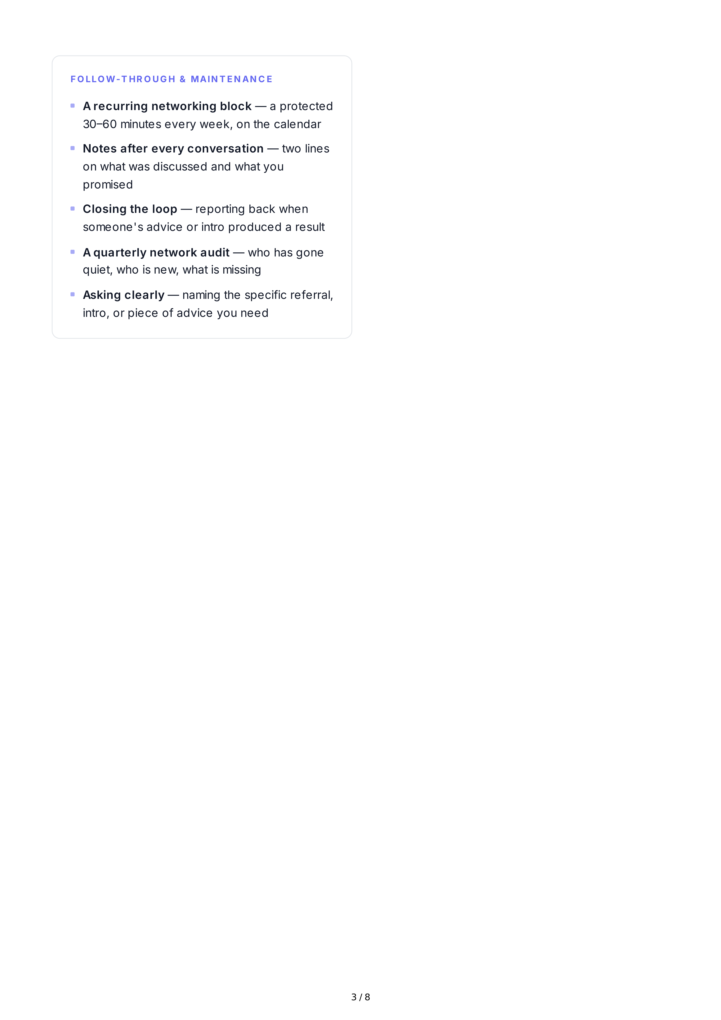 Professional Networking Goals — page 3