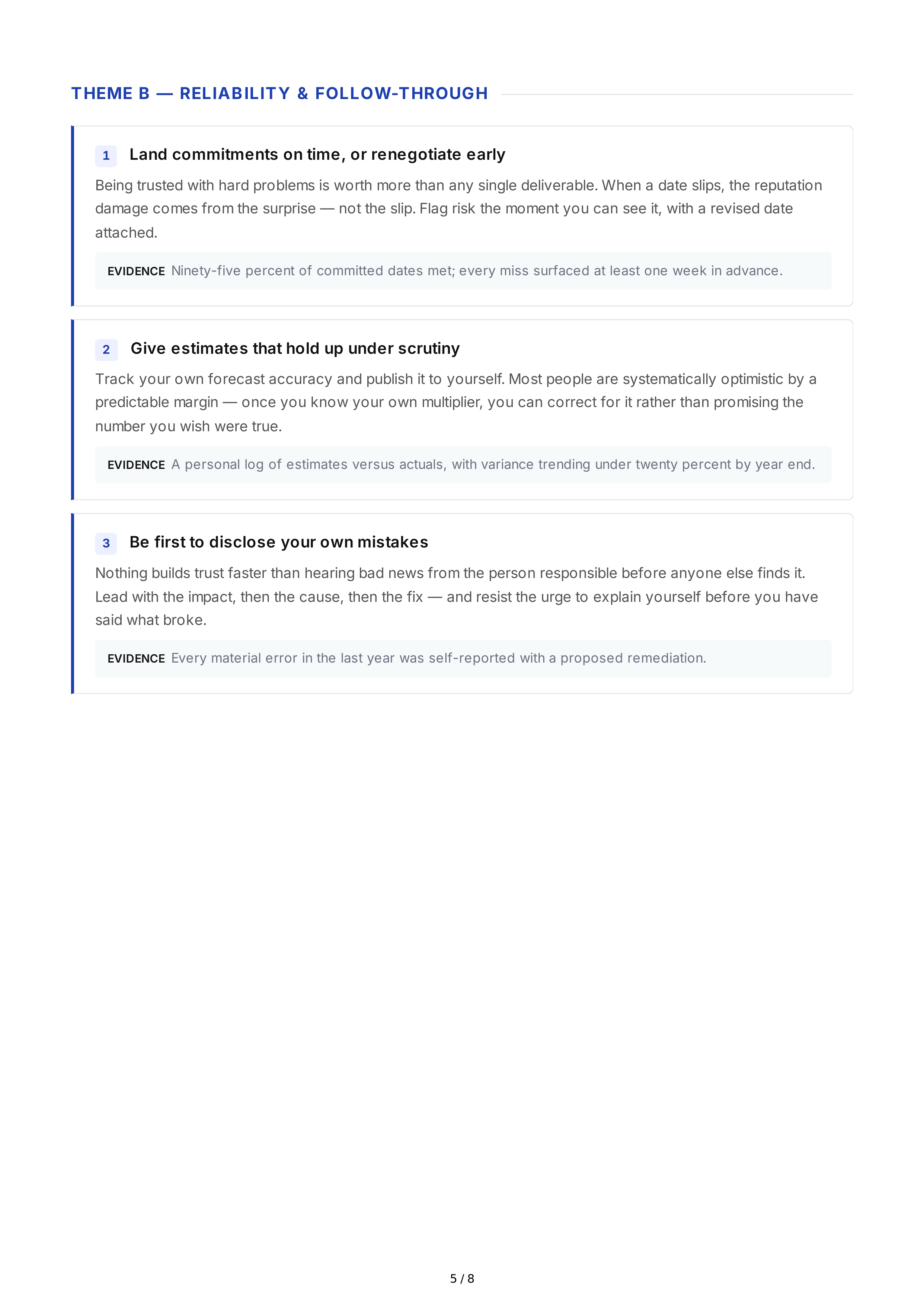 Professional Reputation Goals — page 5