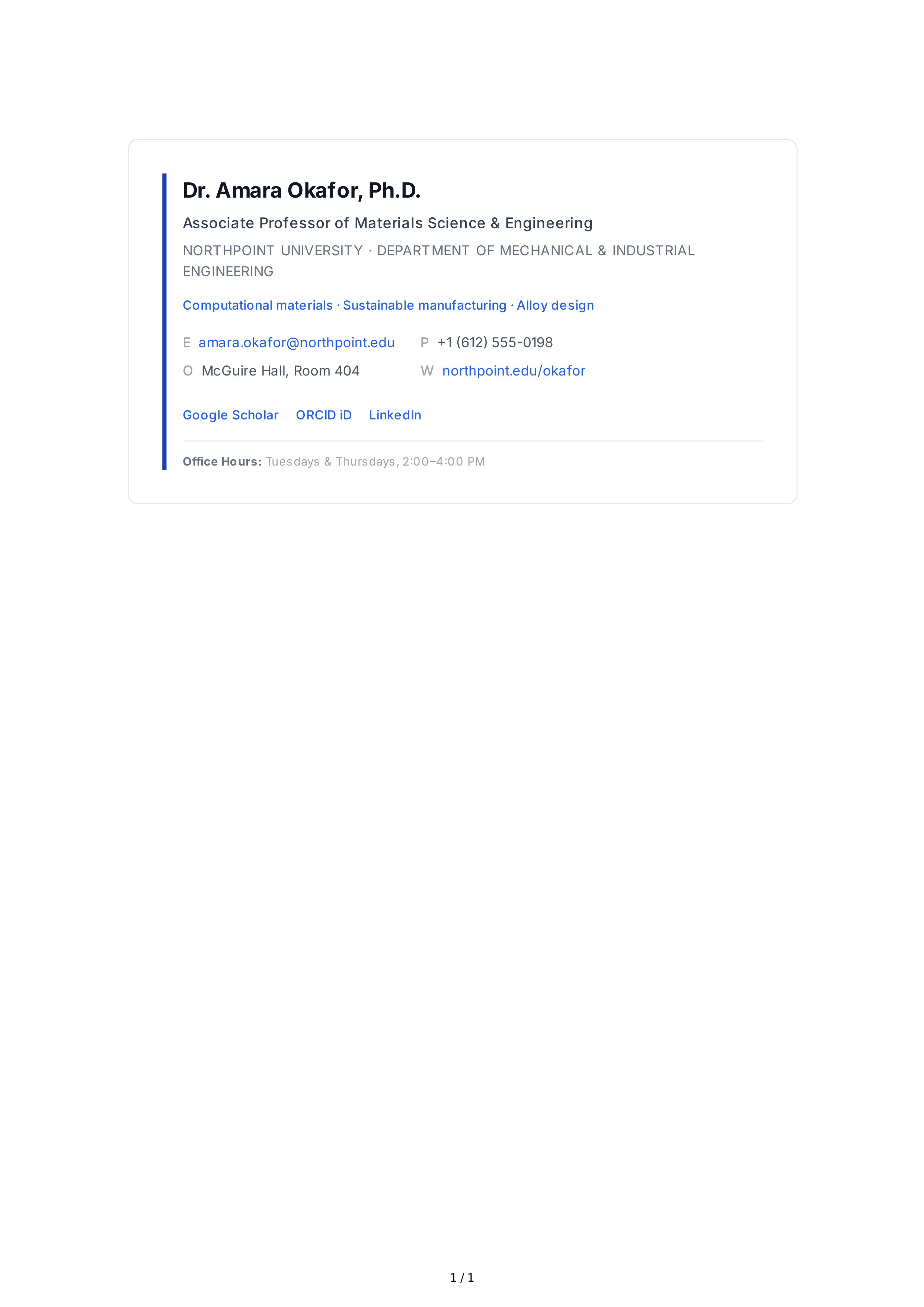 Professor Email Signature — page 1