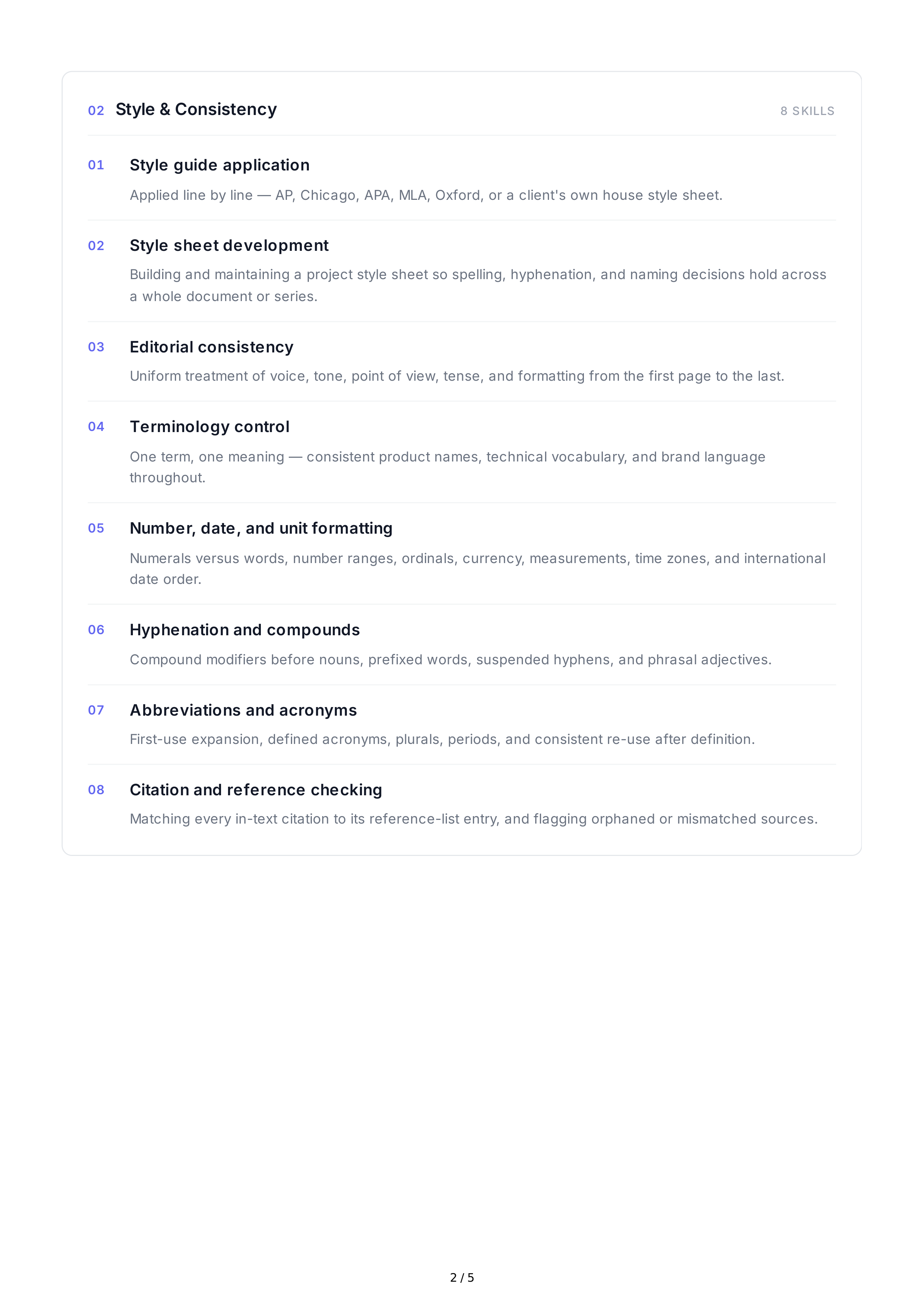 Proofreading Hard Skills — page 2