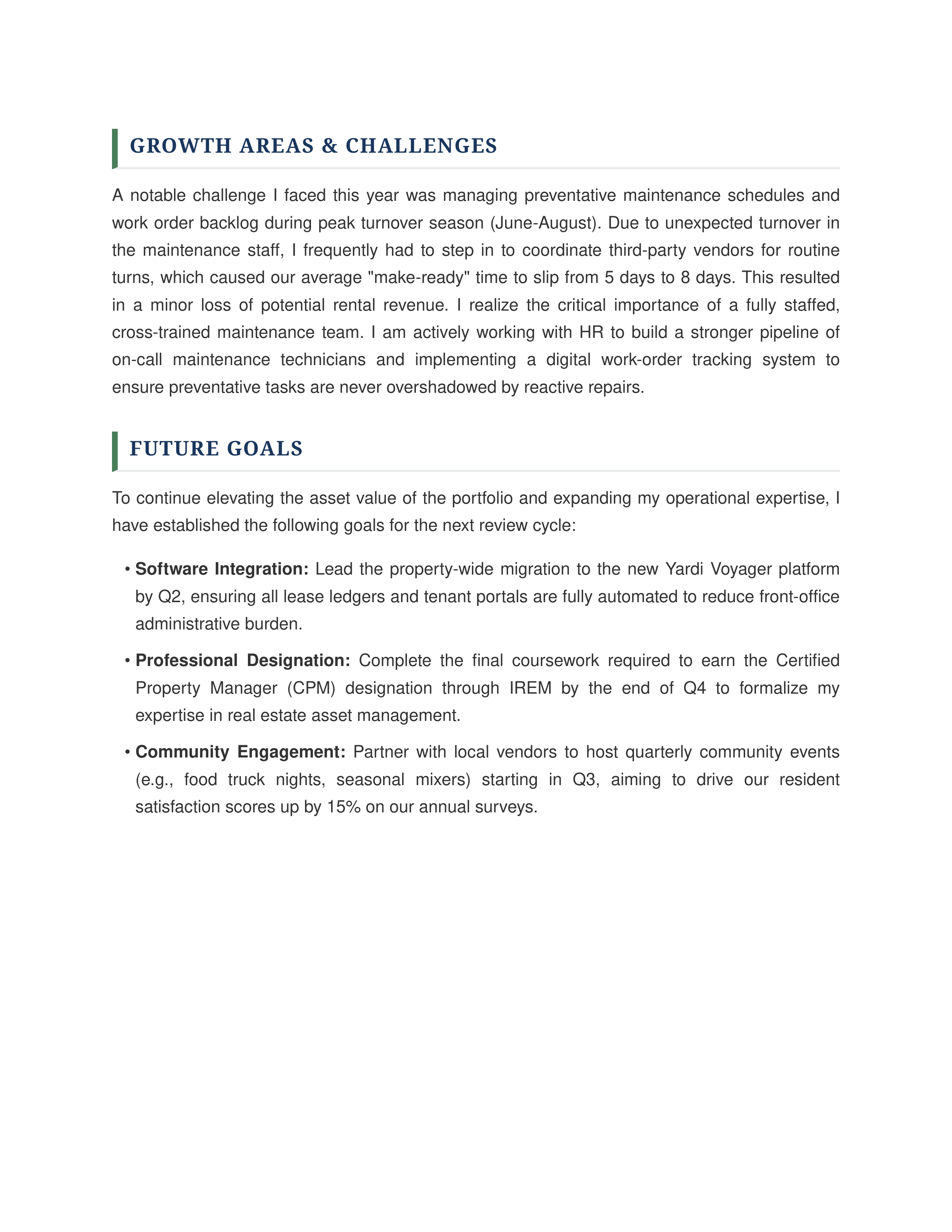 Property Manager Self Performance Review — page 2
