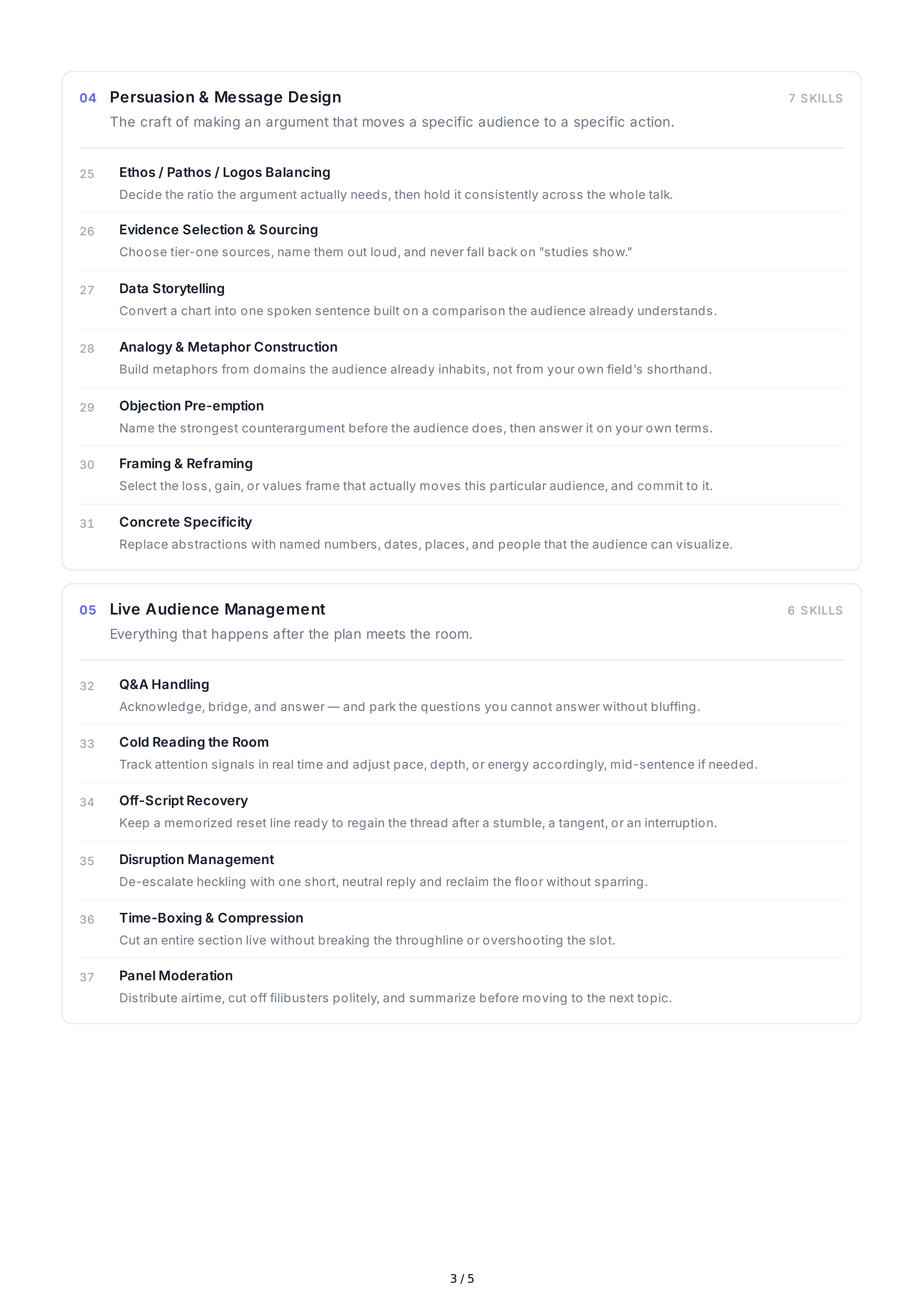Public Speaking Hard Skills — page 3