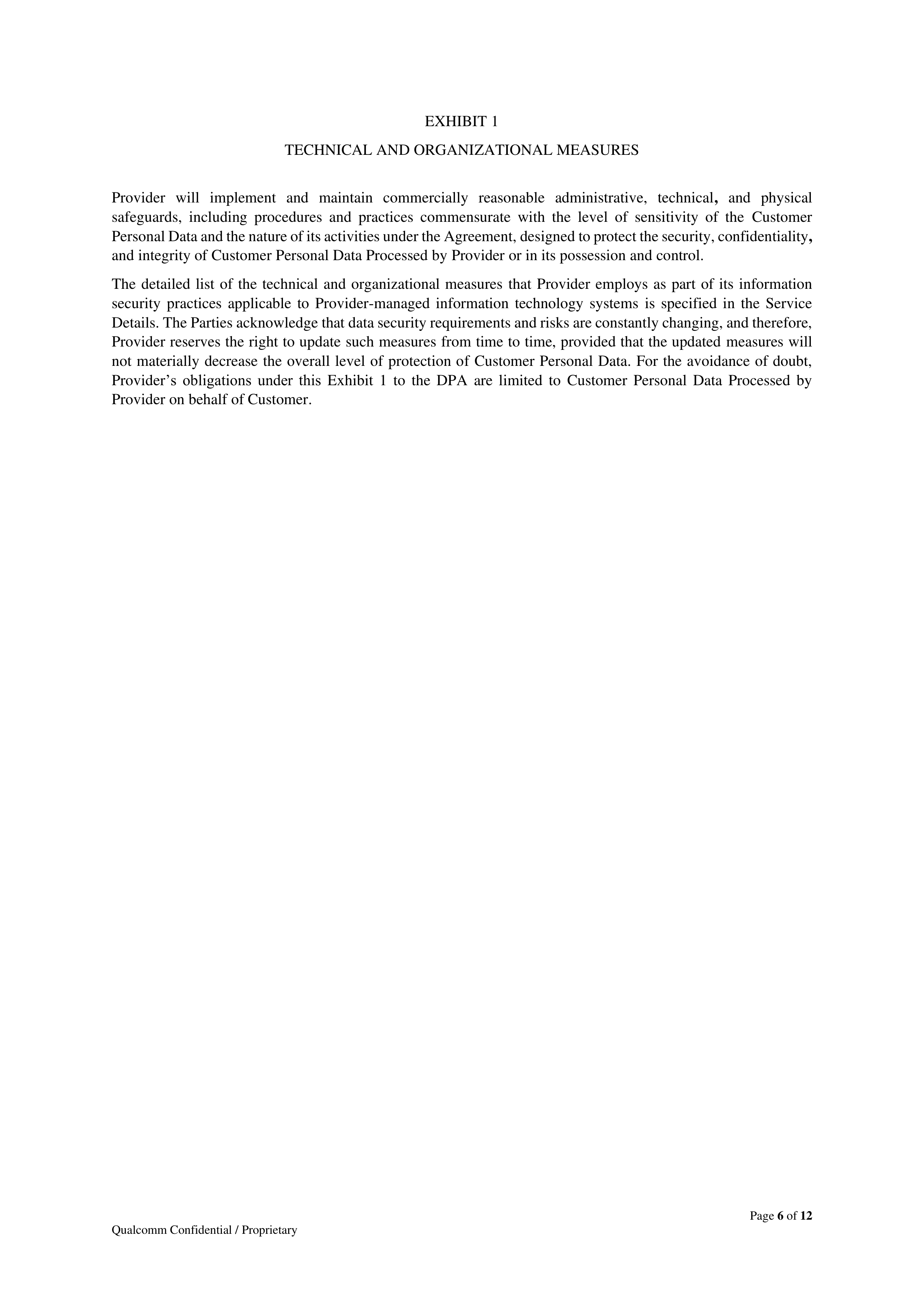 Qualcomm Data Processing Agreement — page 6