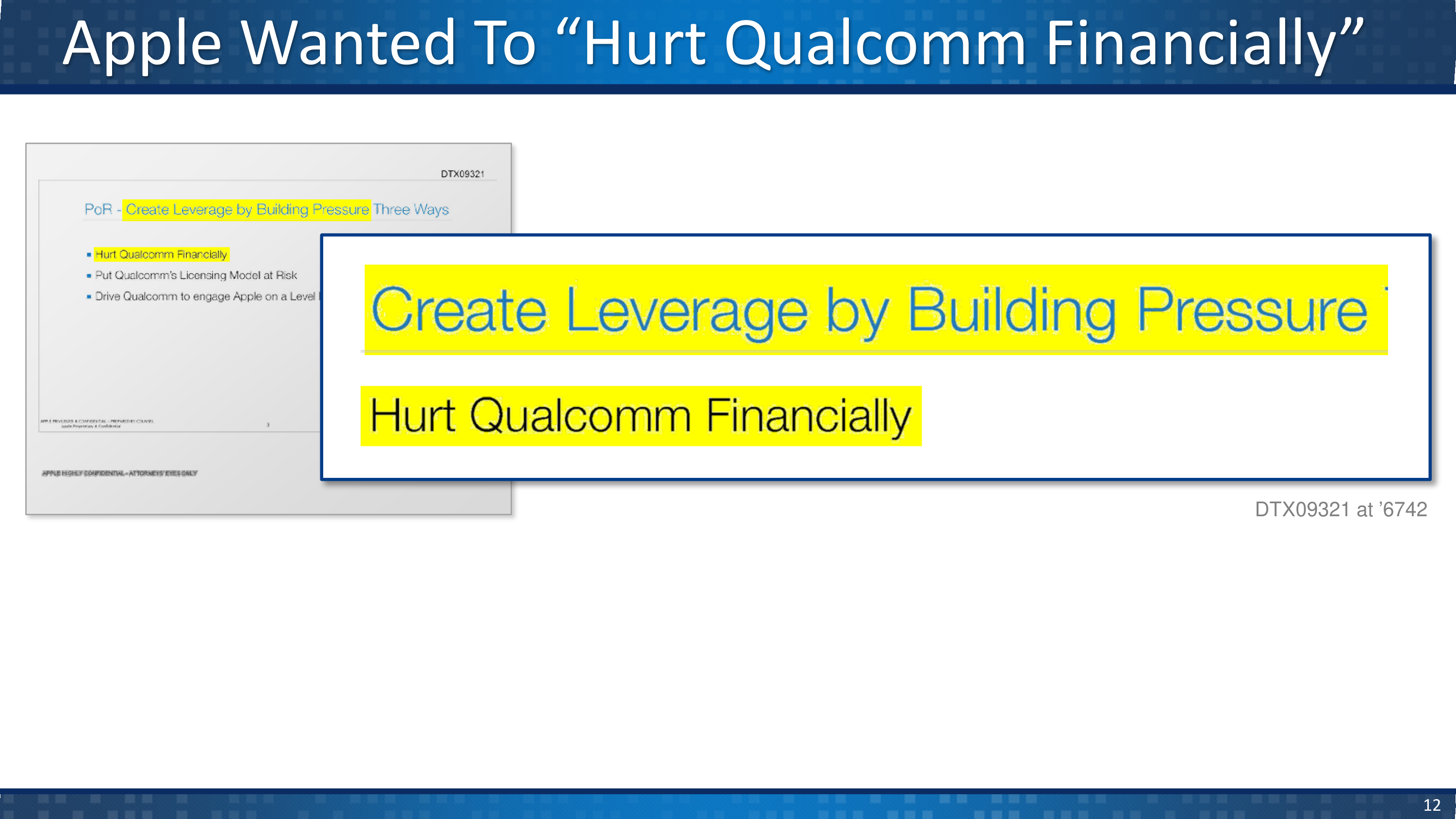 Qualcomm v. Apple Opening Statement — page 12