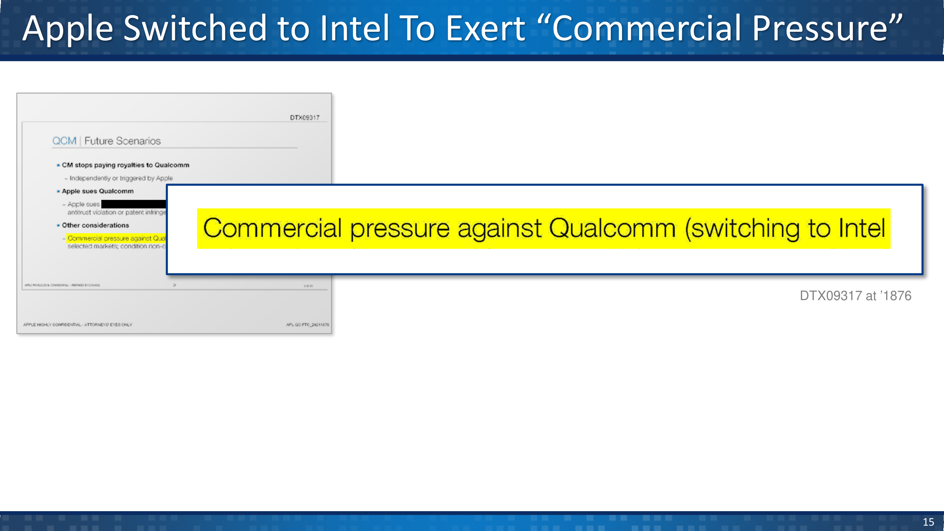 Qualcomm v. Apple Opening Statement — page 15