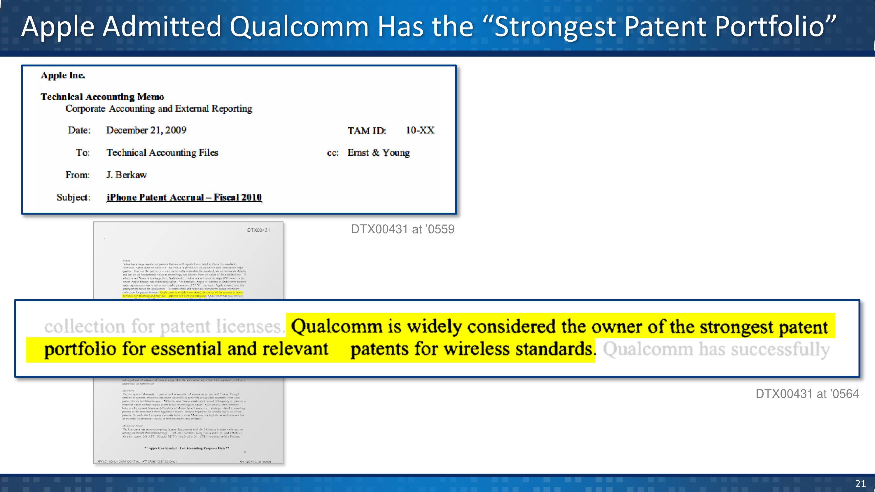 Qualcomm v. Apple Opening Statement — page 19