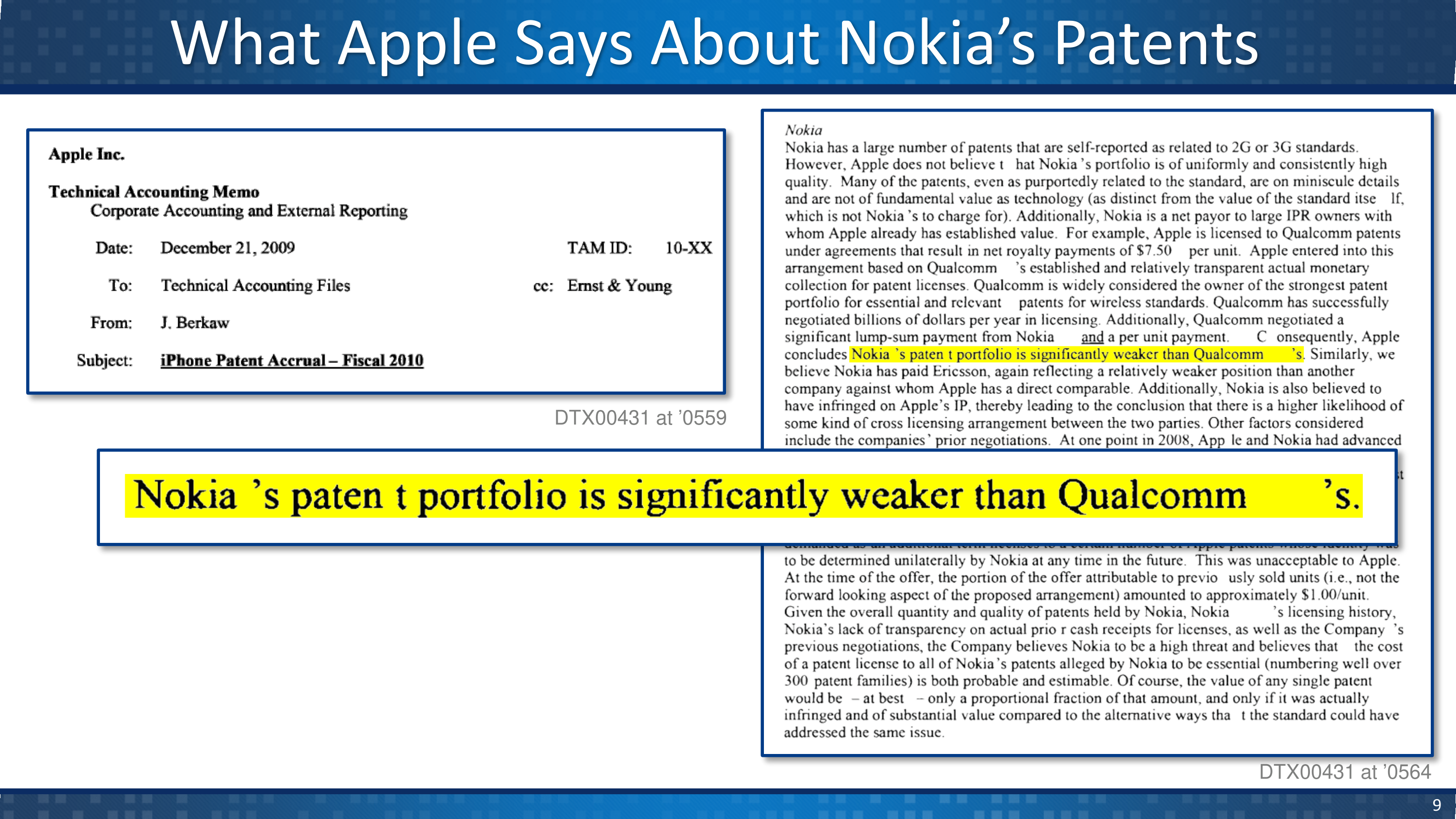 Qualcomm v. Apple Opening Statement — page 9