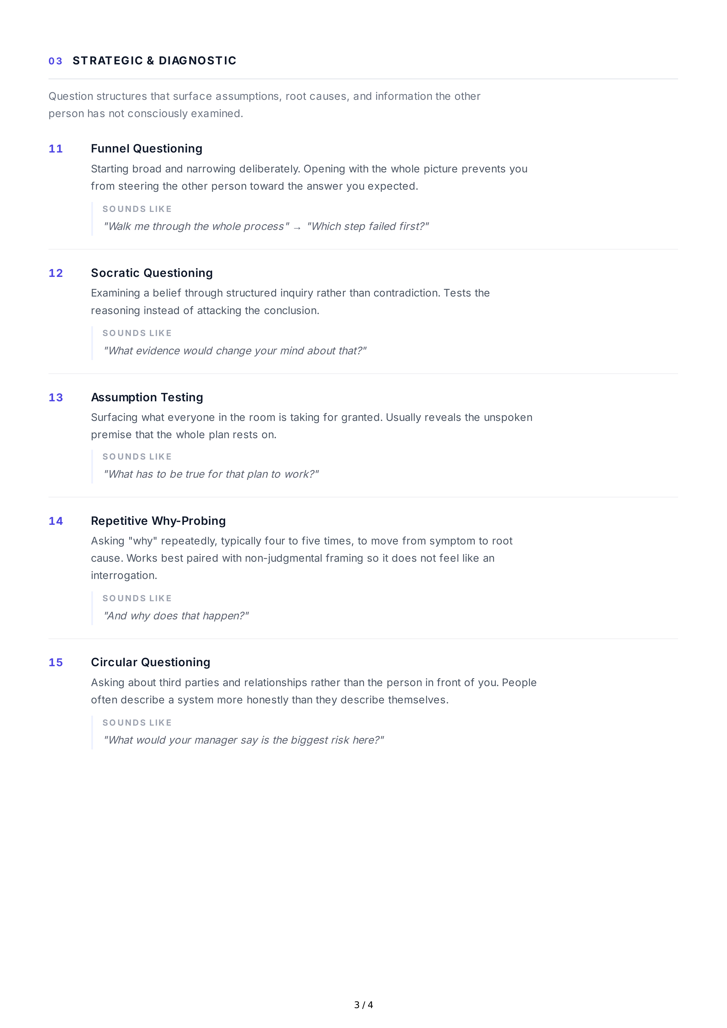 Questioning Interpersonal Skills — page 3