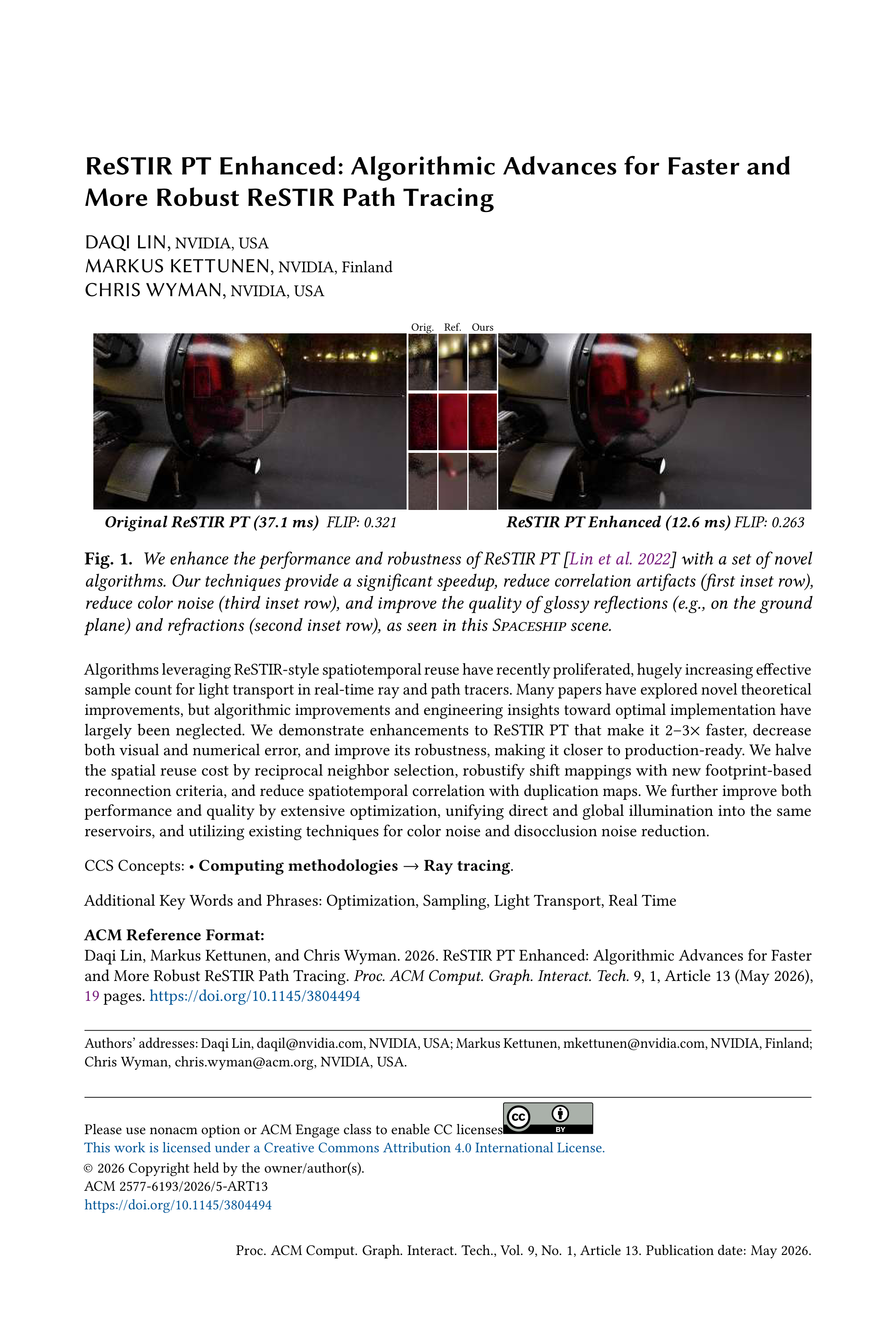 ReSTIR PT Enhanced Research Paper by NVIDIA — page 1