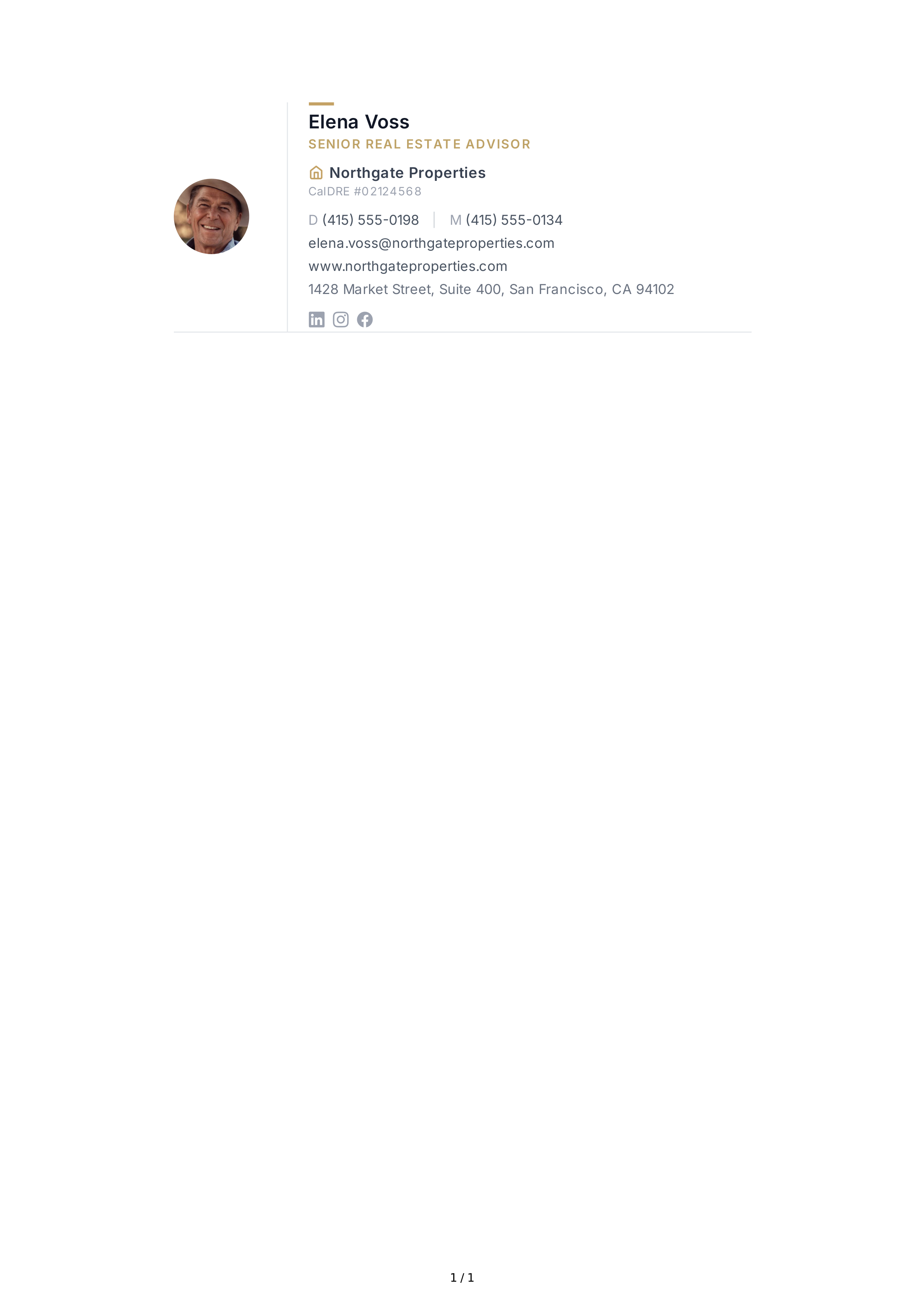 Real Estate Agent Email Signature — page 1