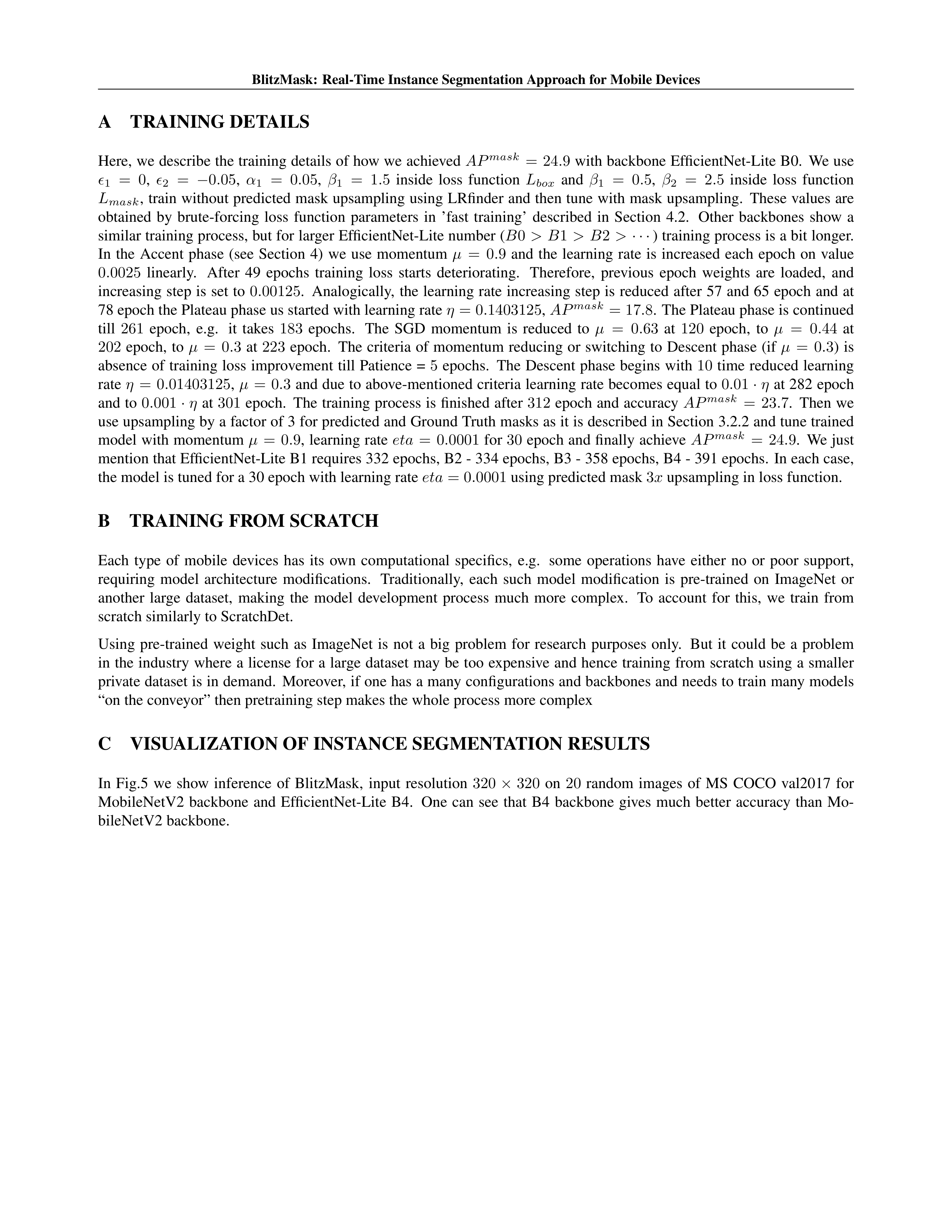 Real-Time Instance Segmentation Research Paper by Samsung — page 12