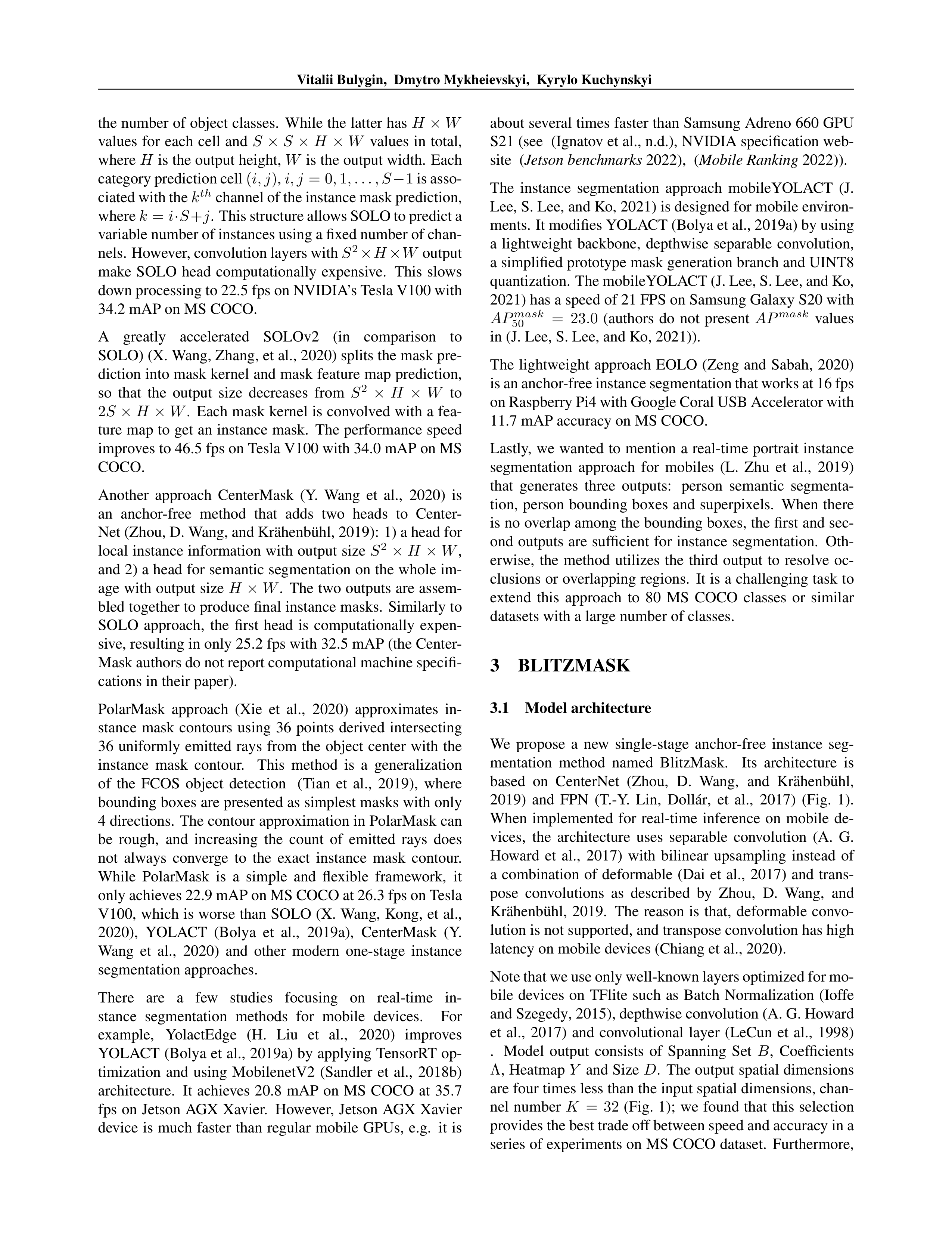 Real-Time Instance Segmentation Research Paper by Samsung — page 3