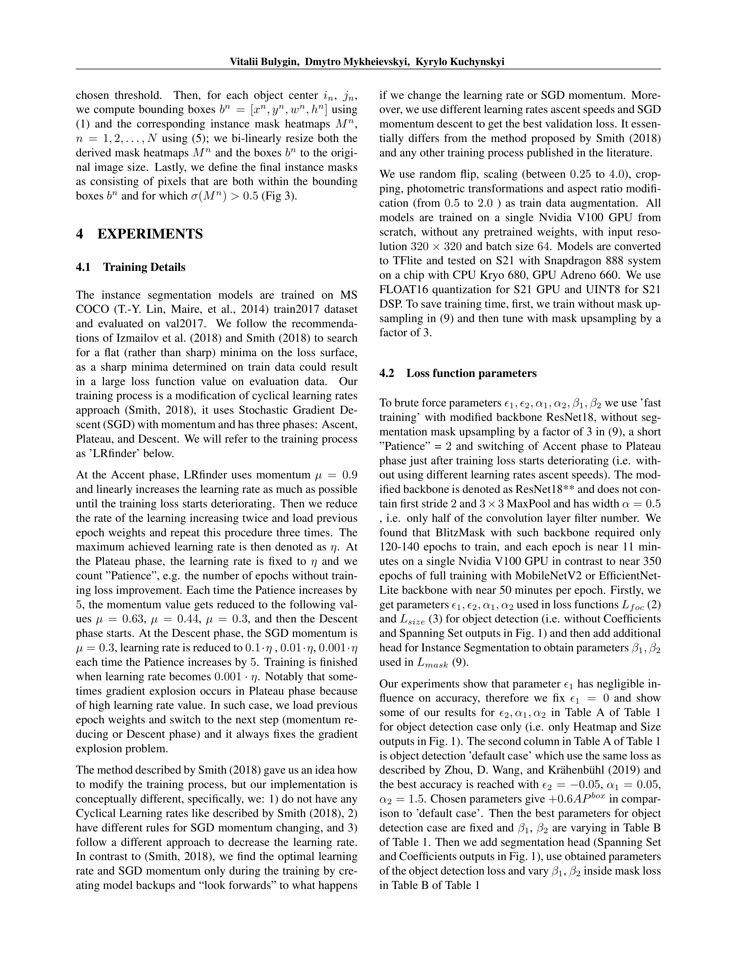 Real-Time Instance Segmentation Research Paper by Samsung — page 7