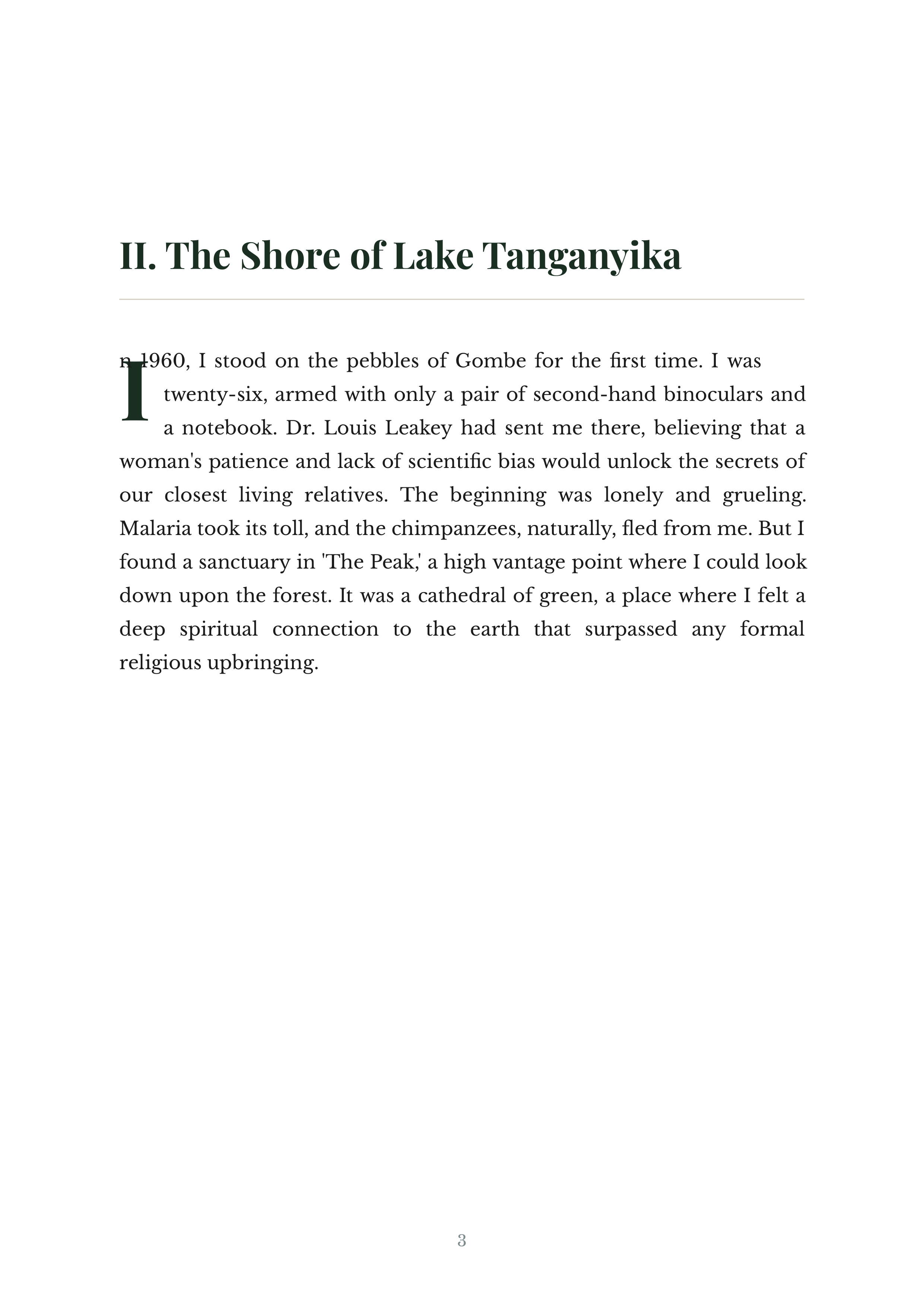 Reason for Hope by Jane Goodall Primatologist and Conservationist Autobiography — page 3
