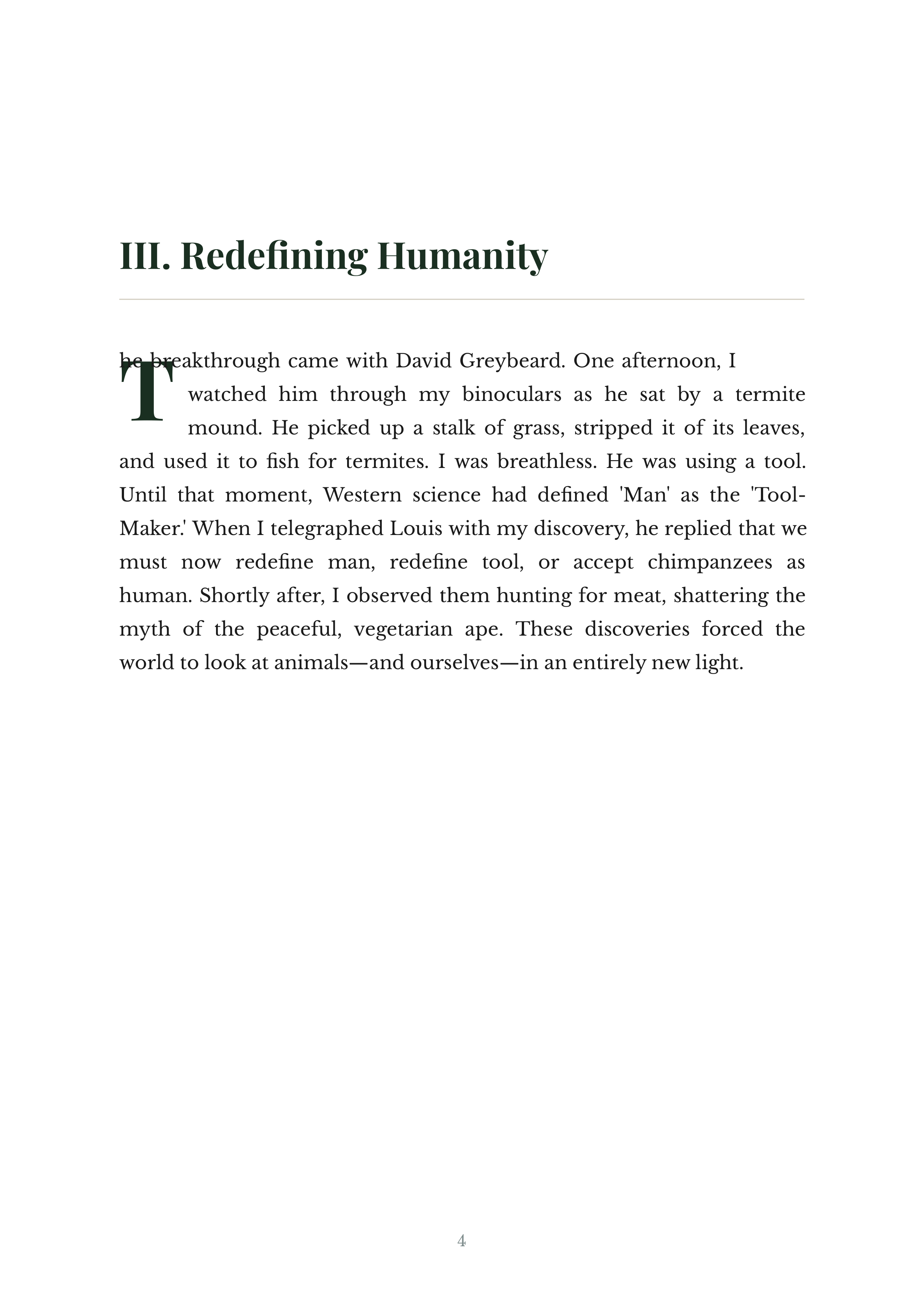 Reason for Hope by Jane Goodall Primatologist and Conservationist Autobiography — page 4