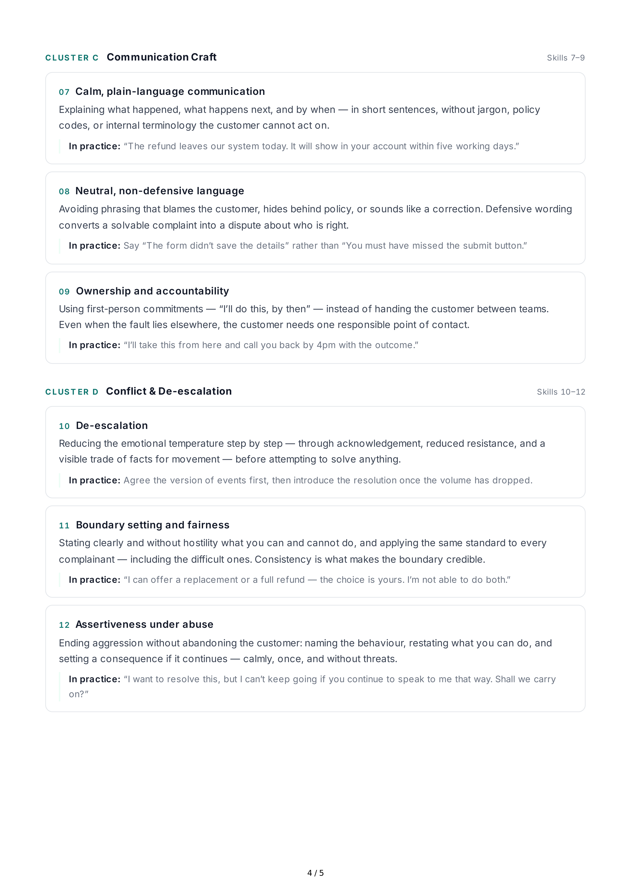 Receiving Feedback Interpersonal Skills — page 4