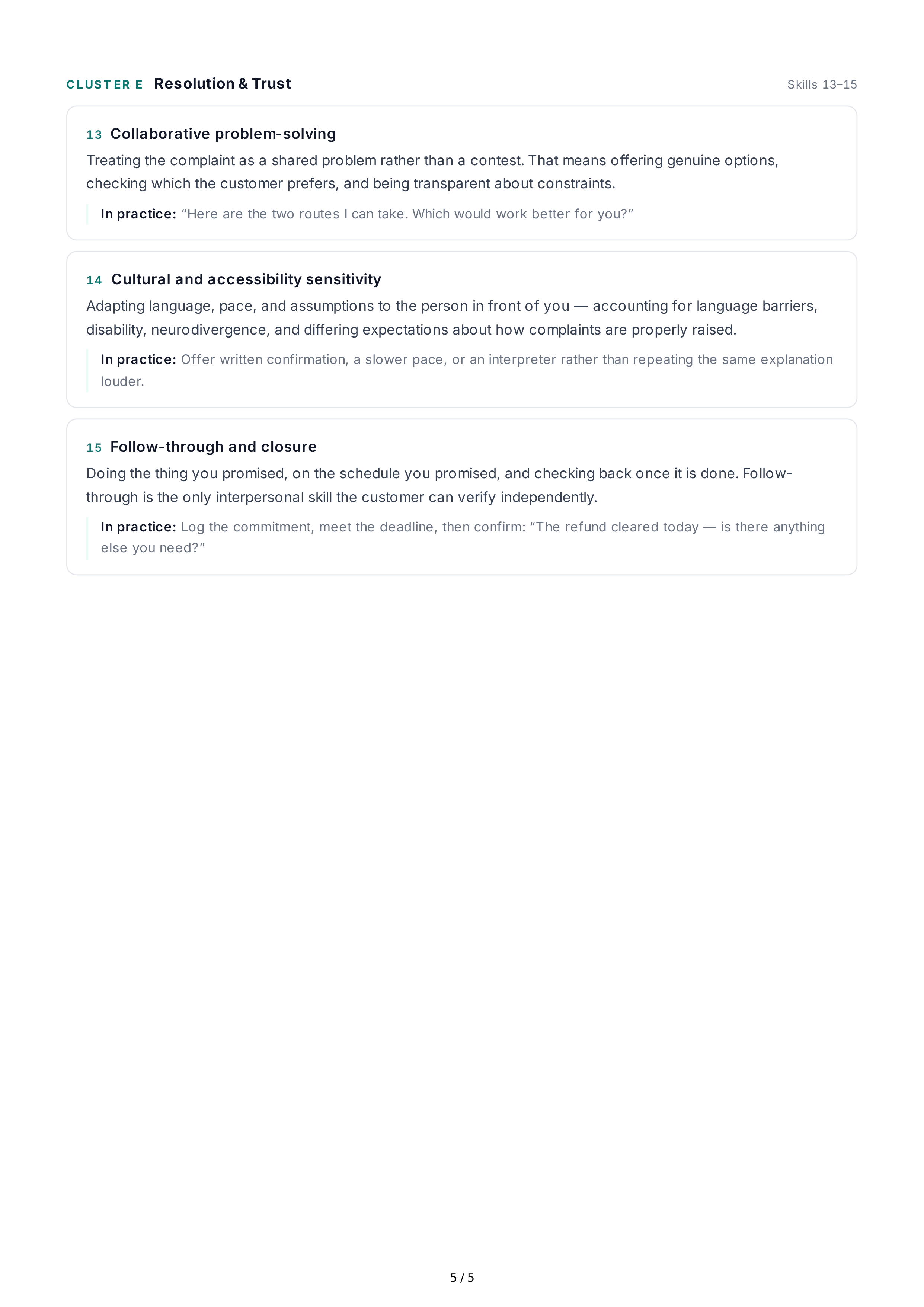 Receiving Feedback Interpersonal Skills — page 5