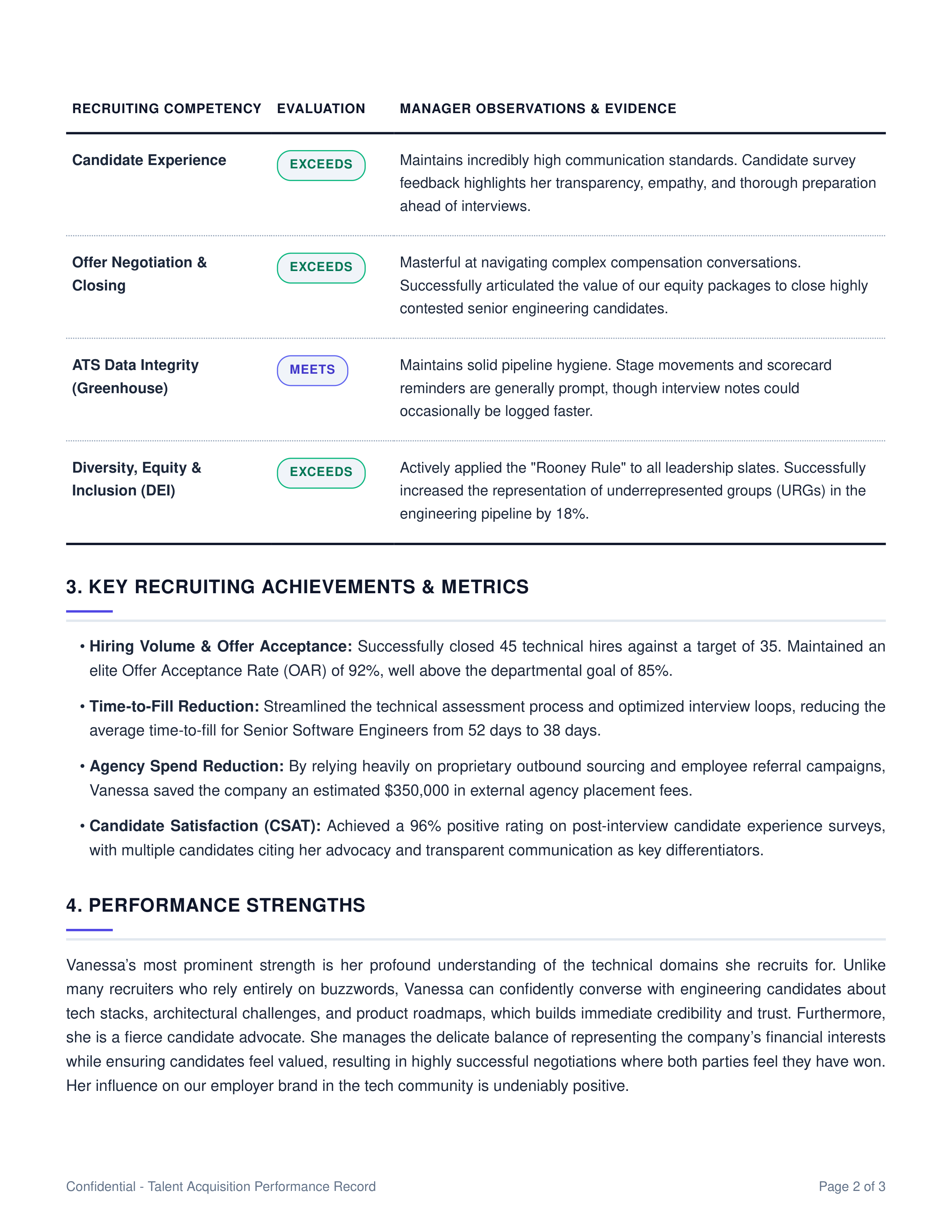 Recruiter Performance Review — page 2