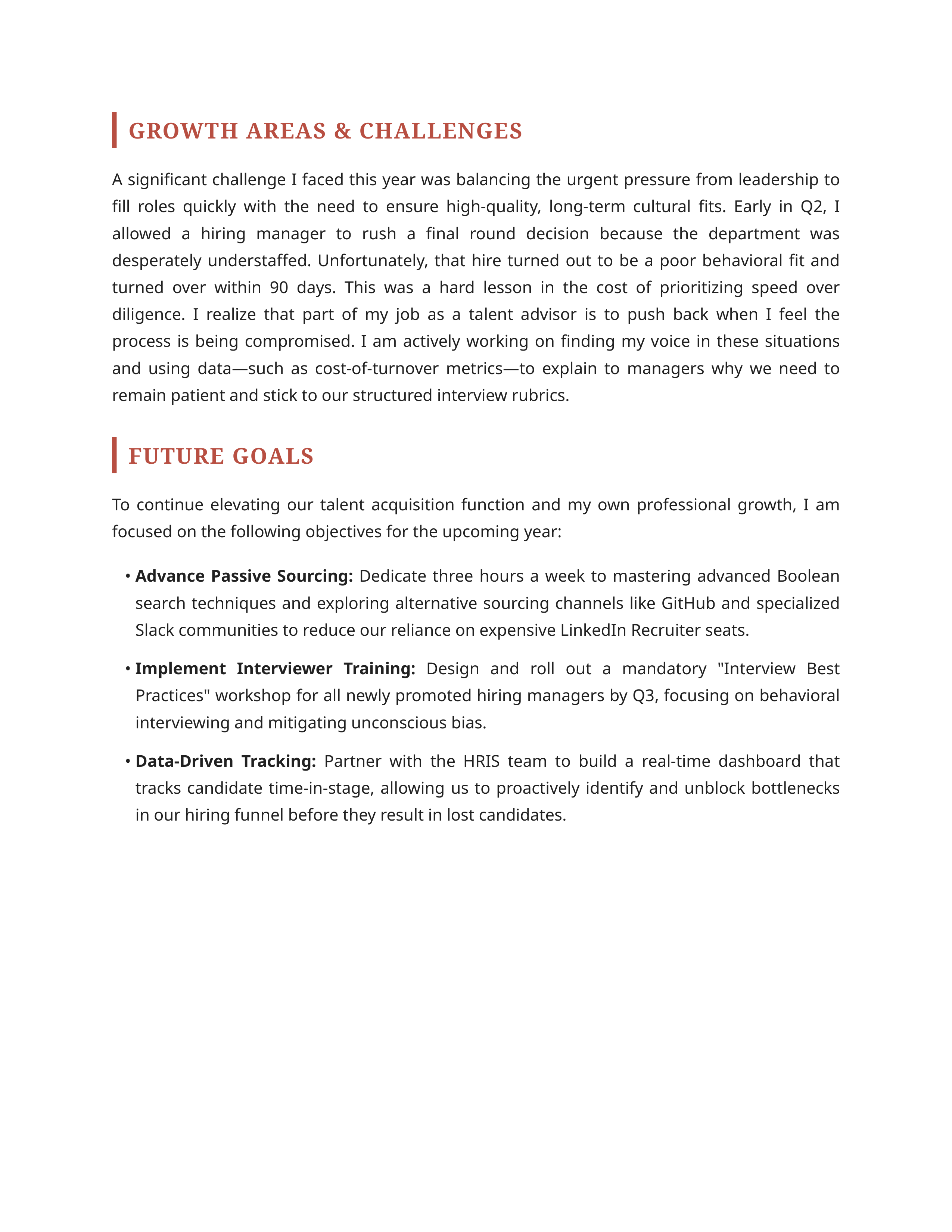 Recruiter Self Performance Review — page 2