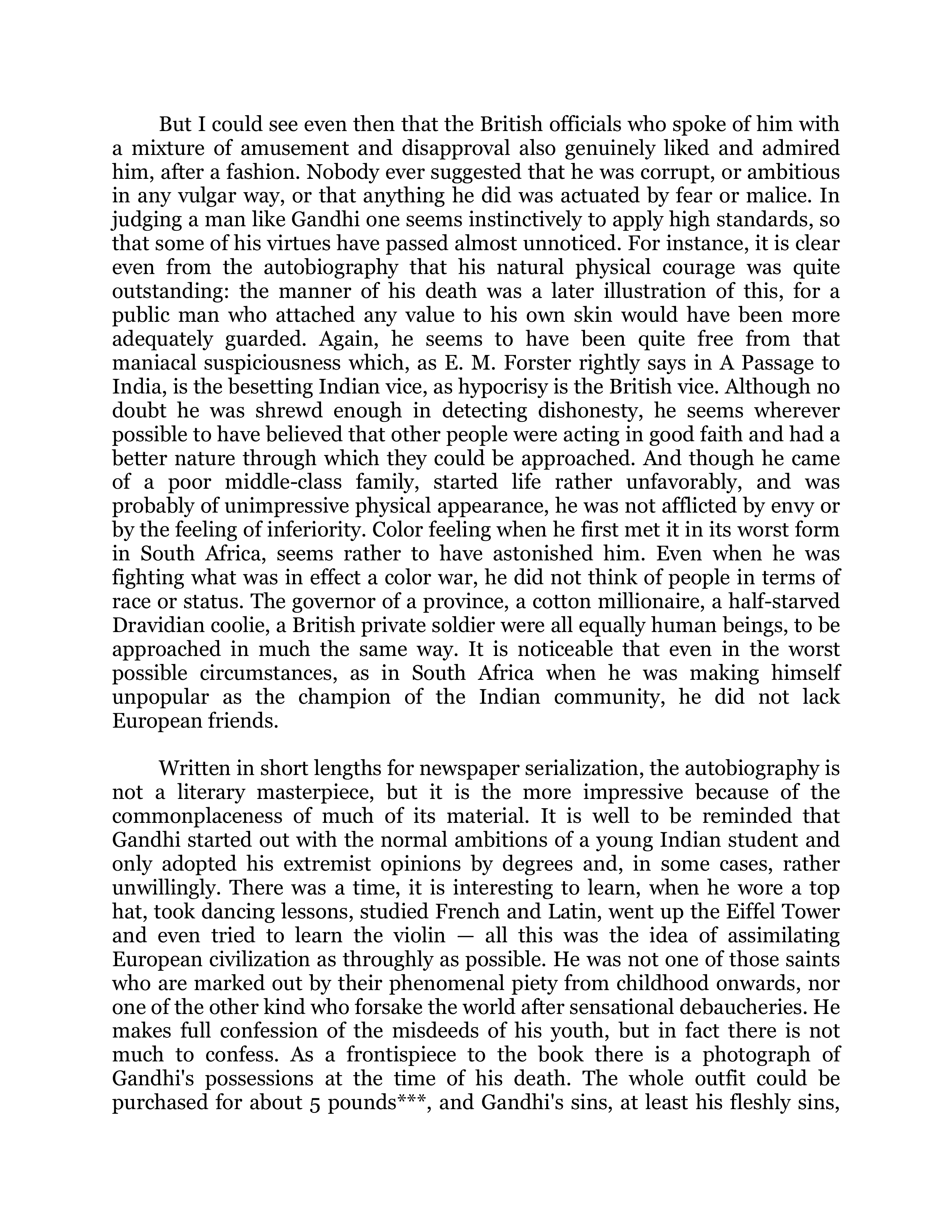Reflections on Gandhi Essay — page 2