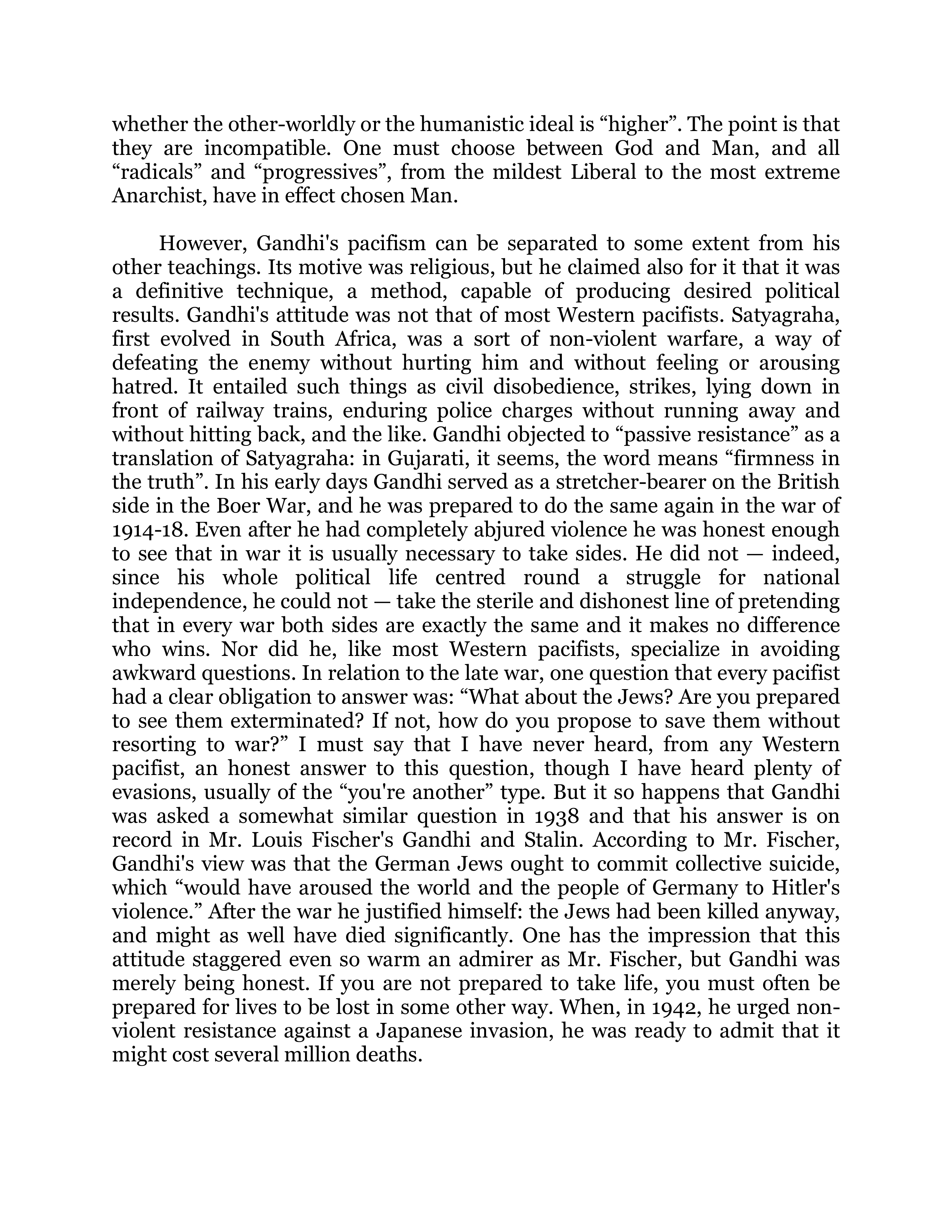 Reflections on Gandhi Essay — page 5