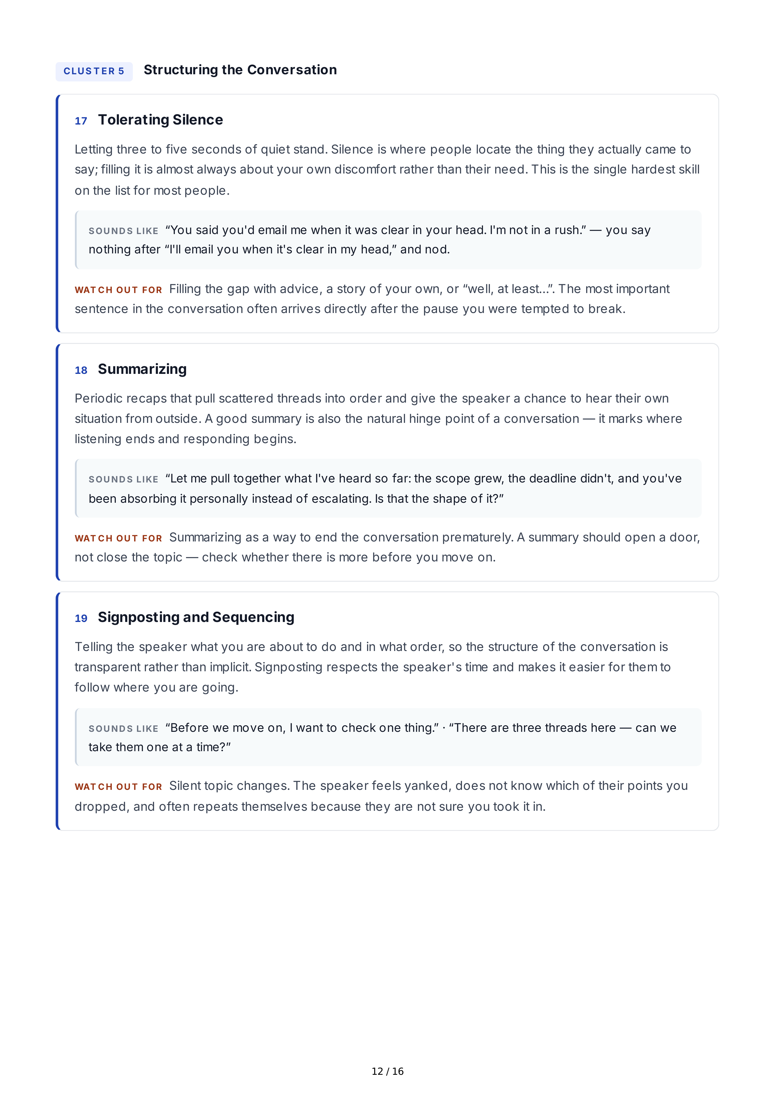 Reflective Listening Interpersonal Skills — page 12