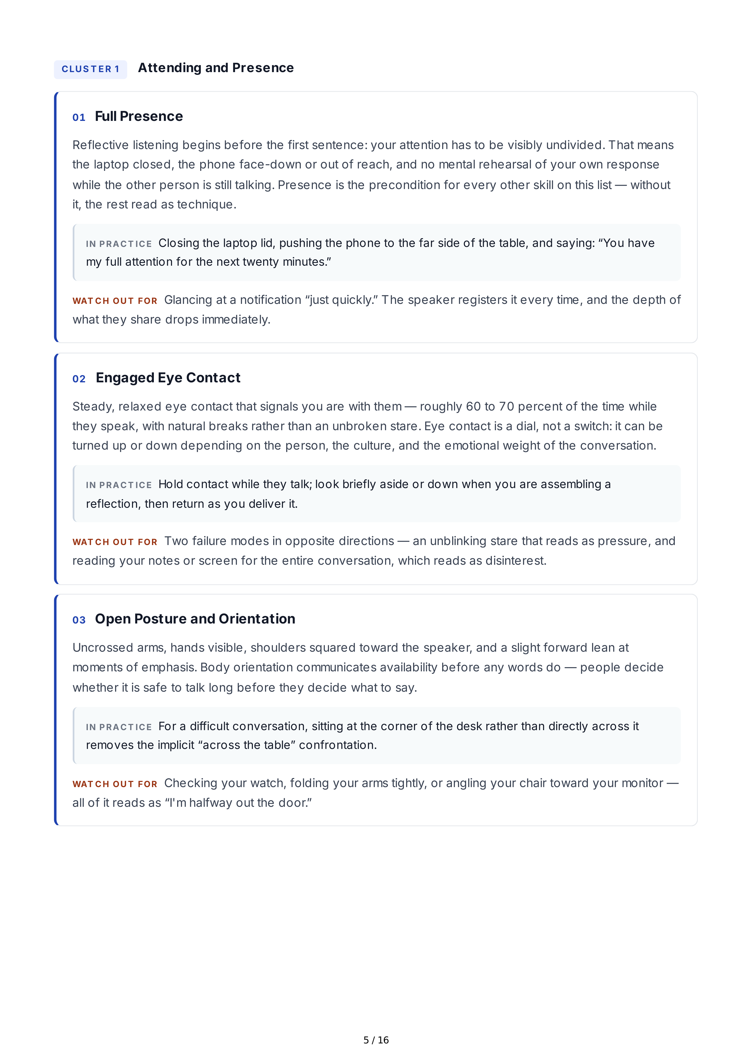 Reflective Listening Interpersonal Skills — page 5