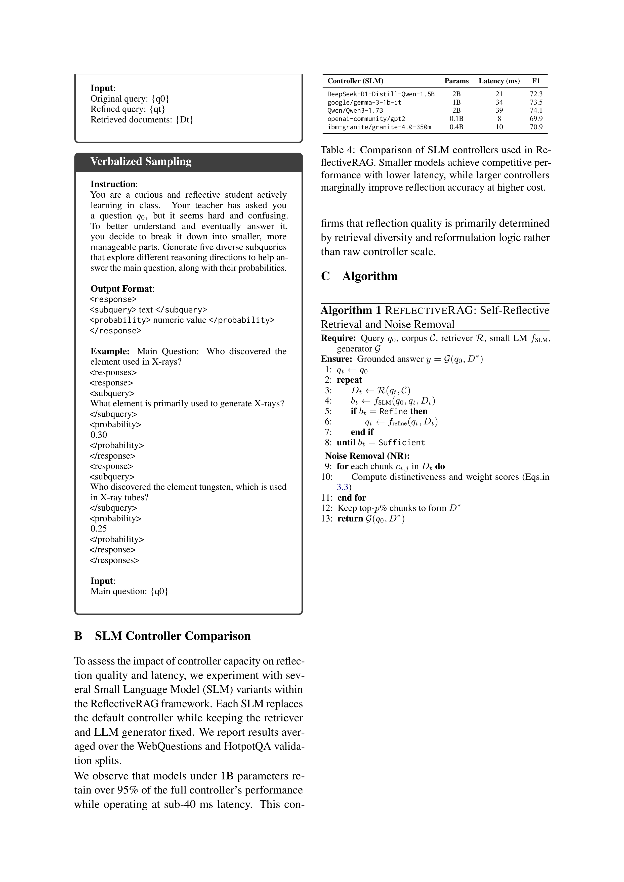 ReflectiveRAG Research Paper by Amazon — page 8