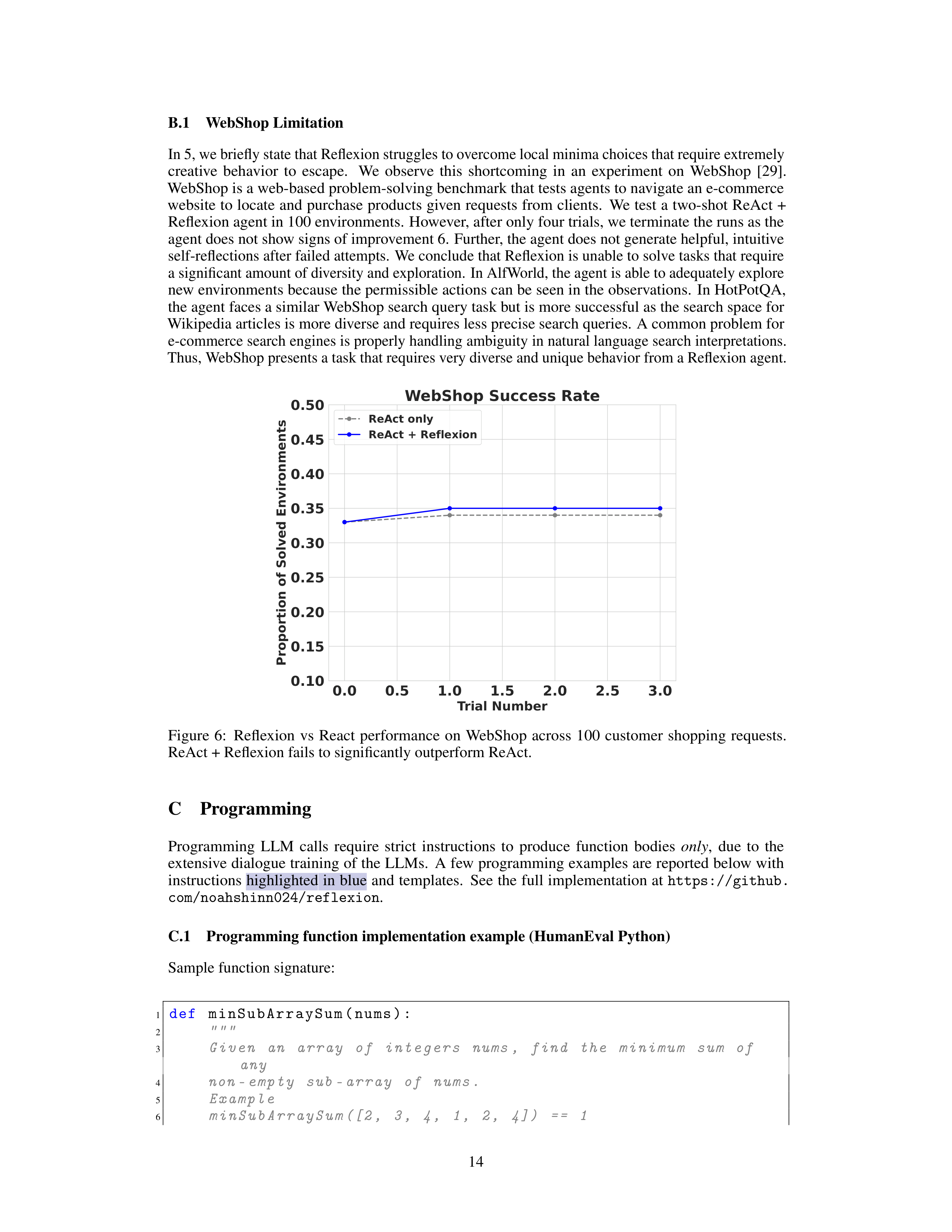 Reflexion AI Agent for Self Improving Reasoning — page 14