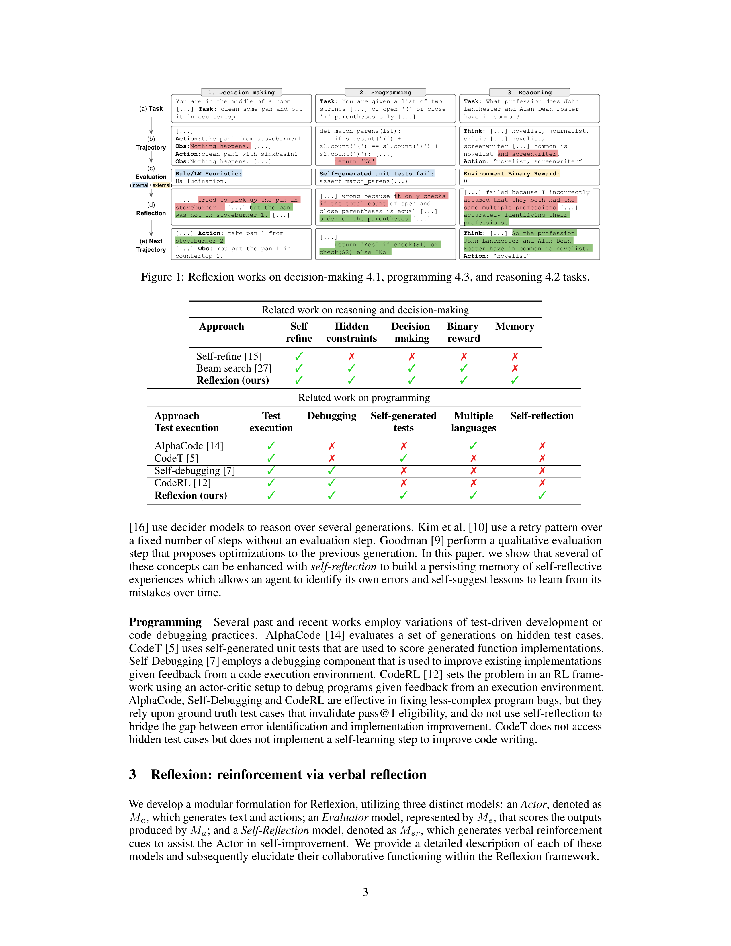 Reflexion AI Agent for Self Improving Reasoning — page 3