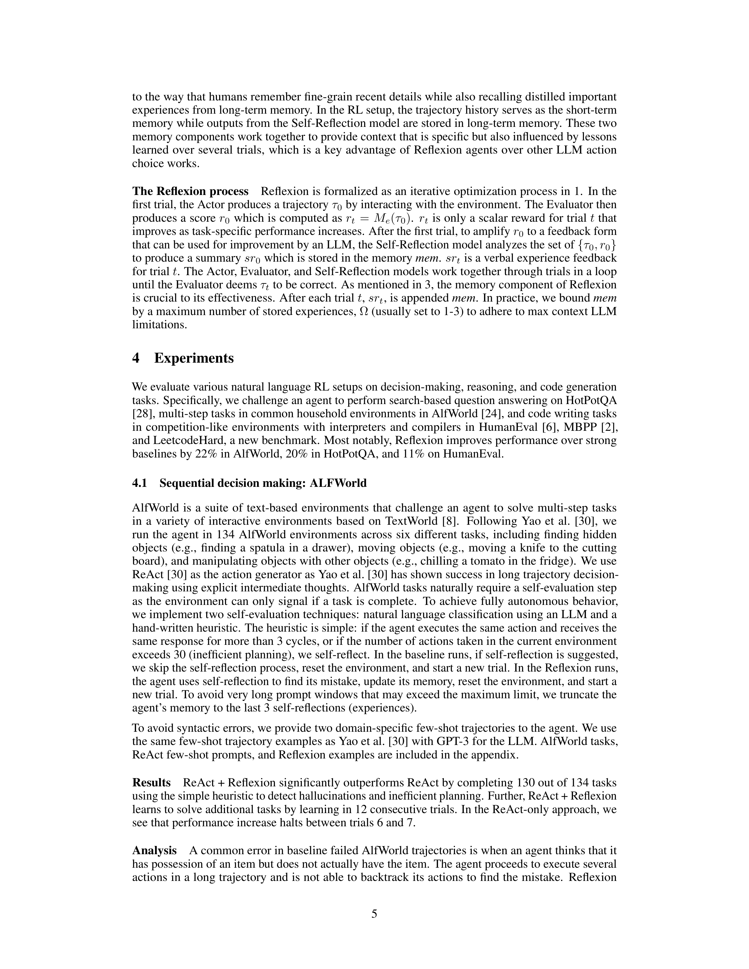 Reflexion AI Agent for Self Improving Reasoning — page 5