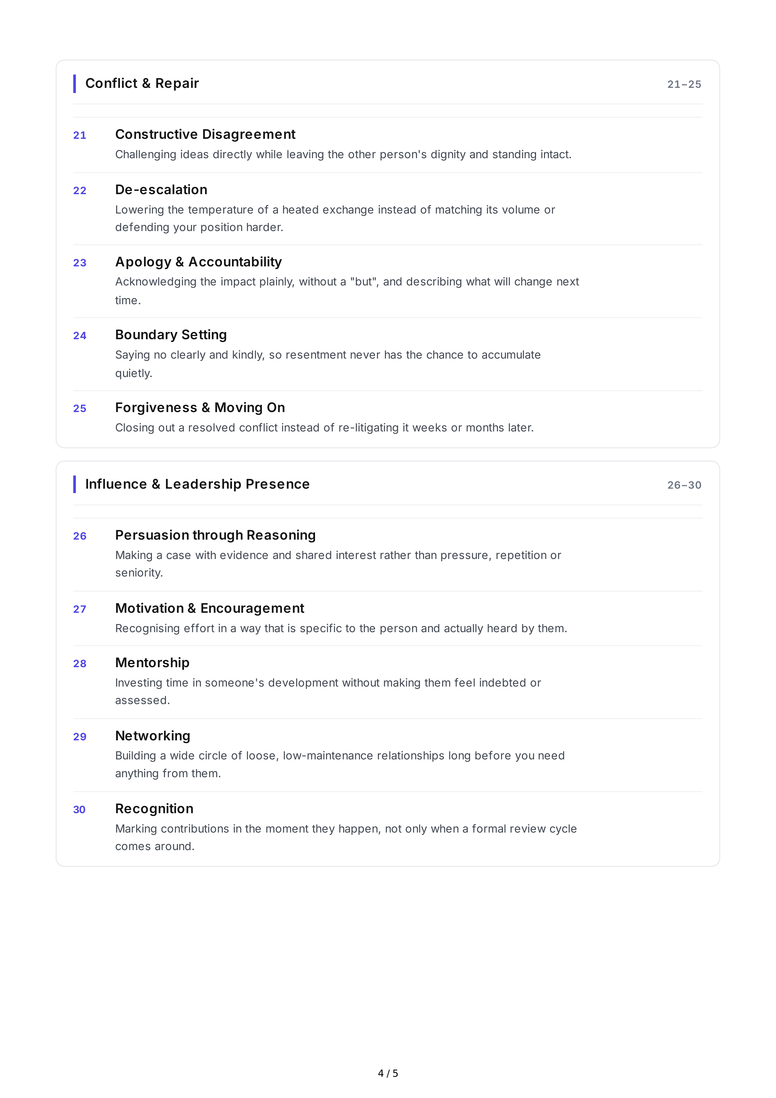 Relationship Building Interpersonal Skills — page 4